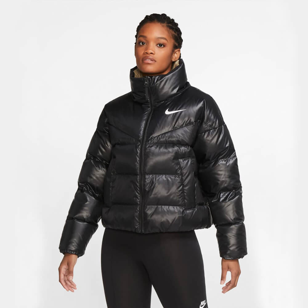 Nike Wmns Down-Fill Jacket - Black / Mystic Stone / White