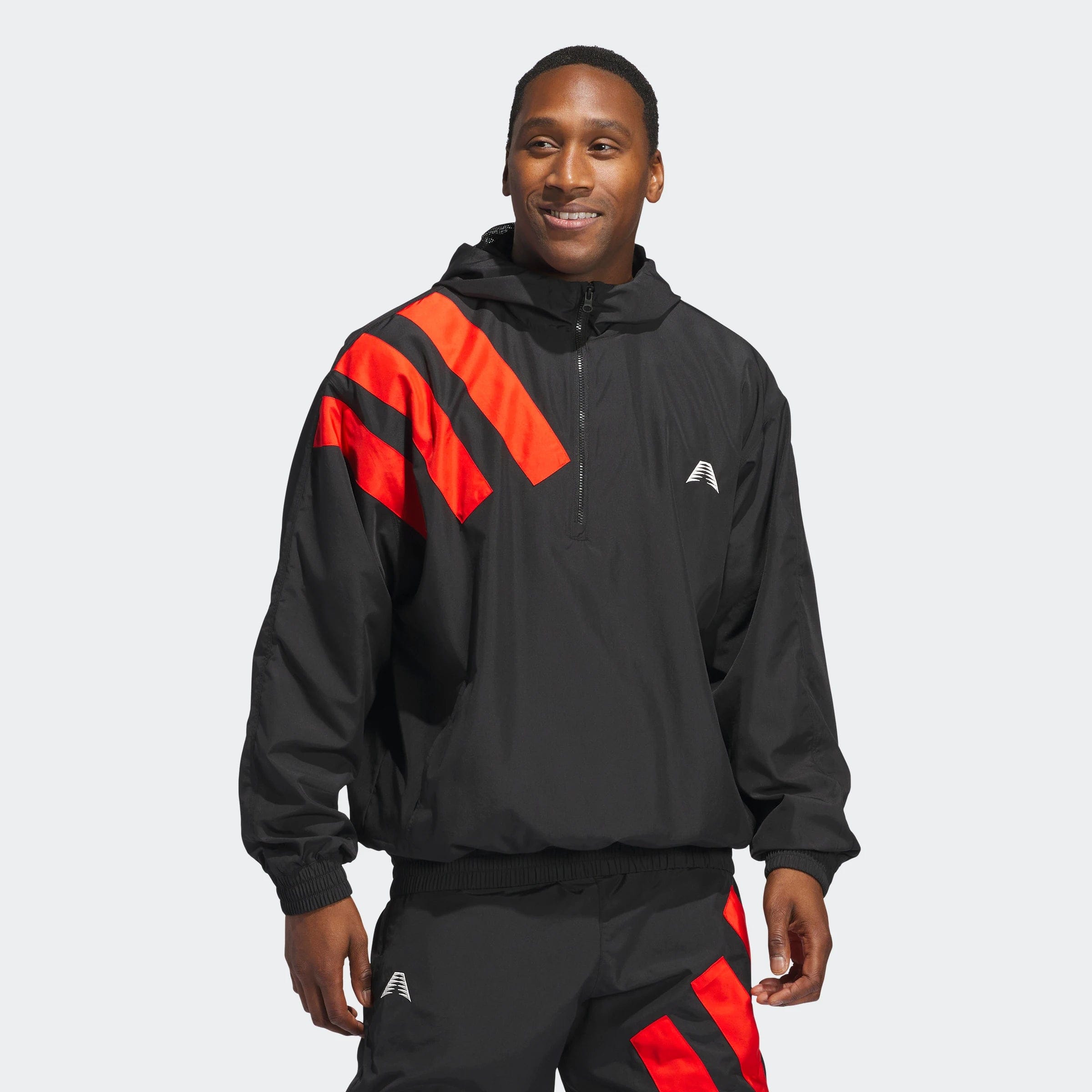 Adidas Anthony Edwards Anorak Pullover - Black