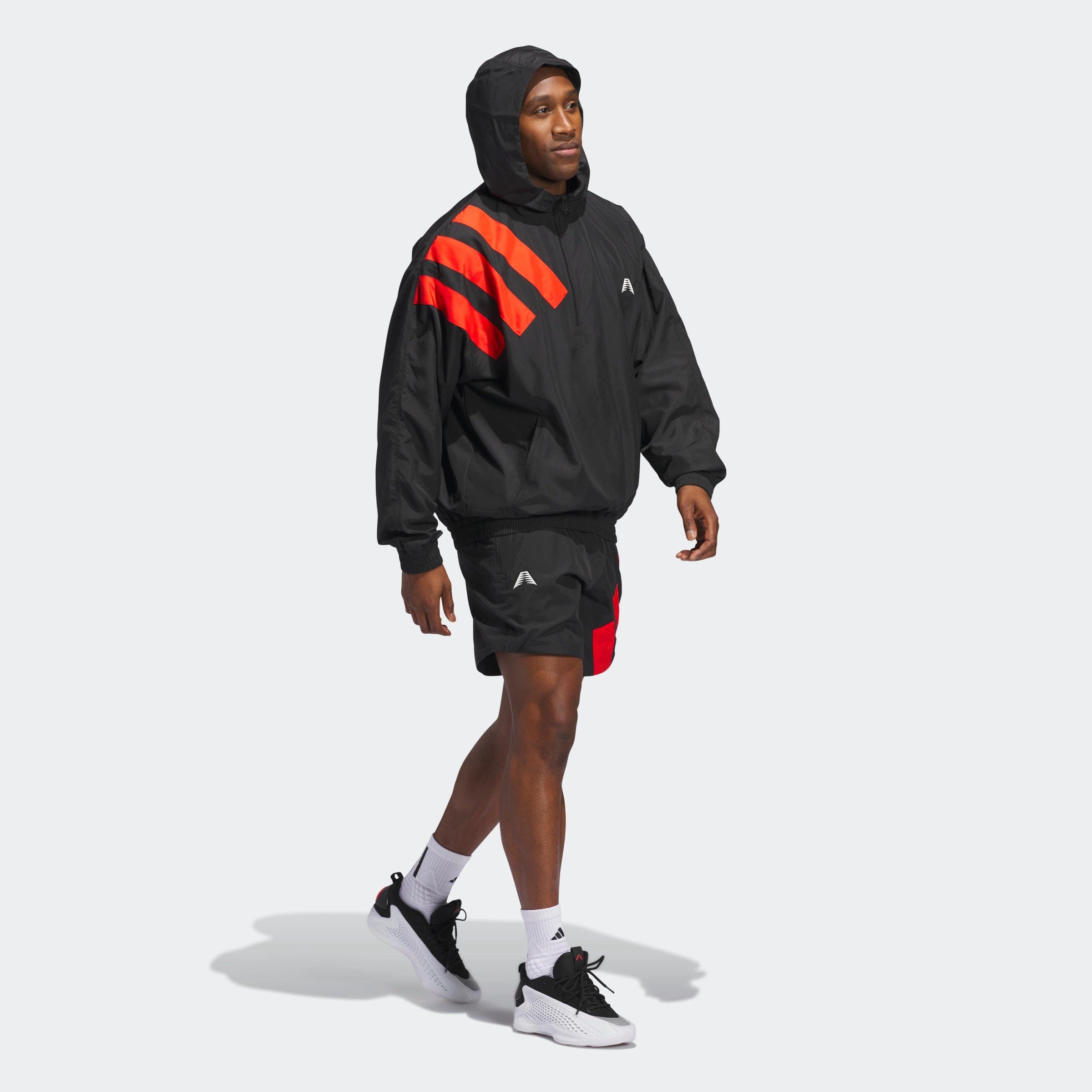 Adidas Anthony Edwards Anorak Pullover - Black