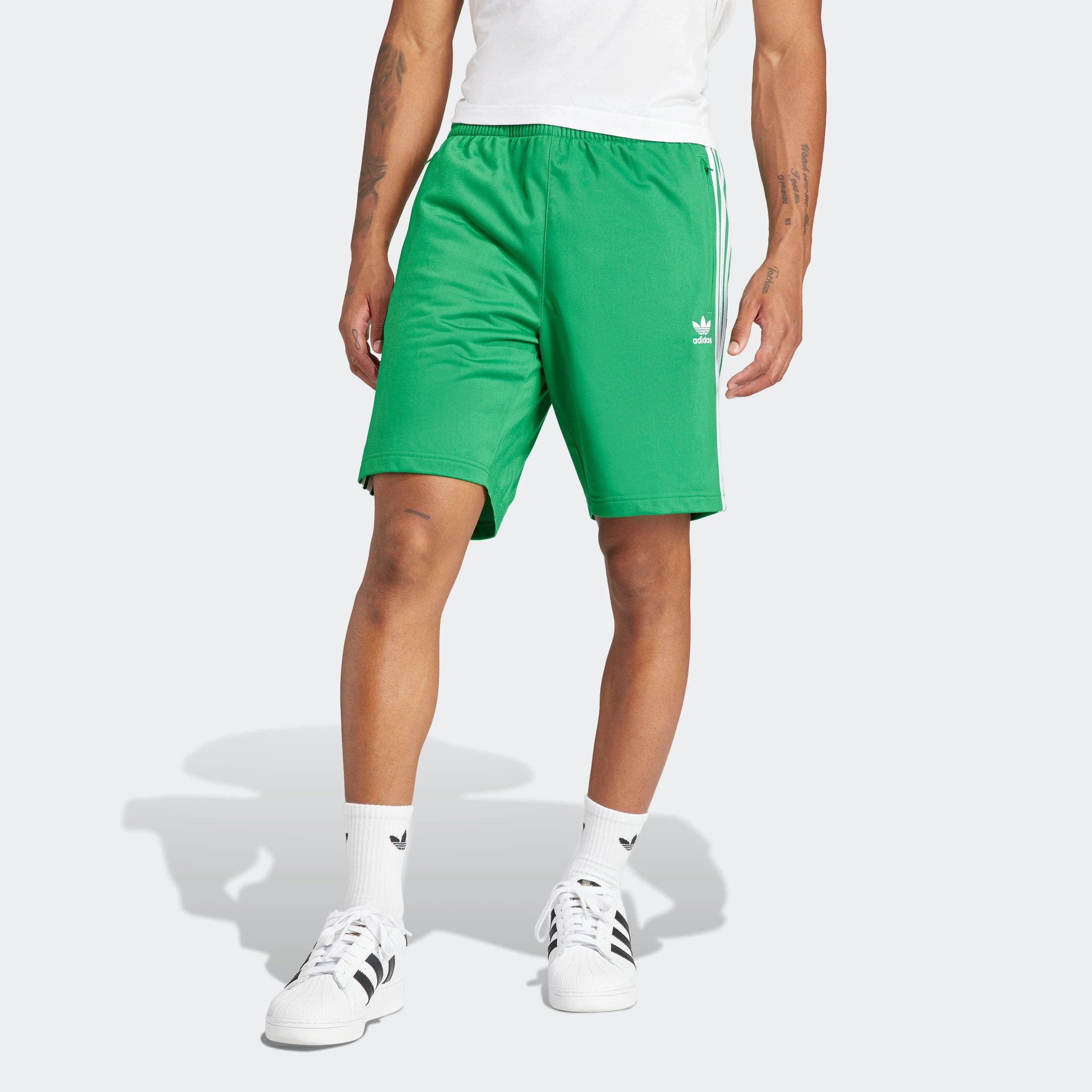 Adidas Classics Firebird Shorts - Green / White