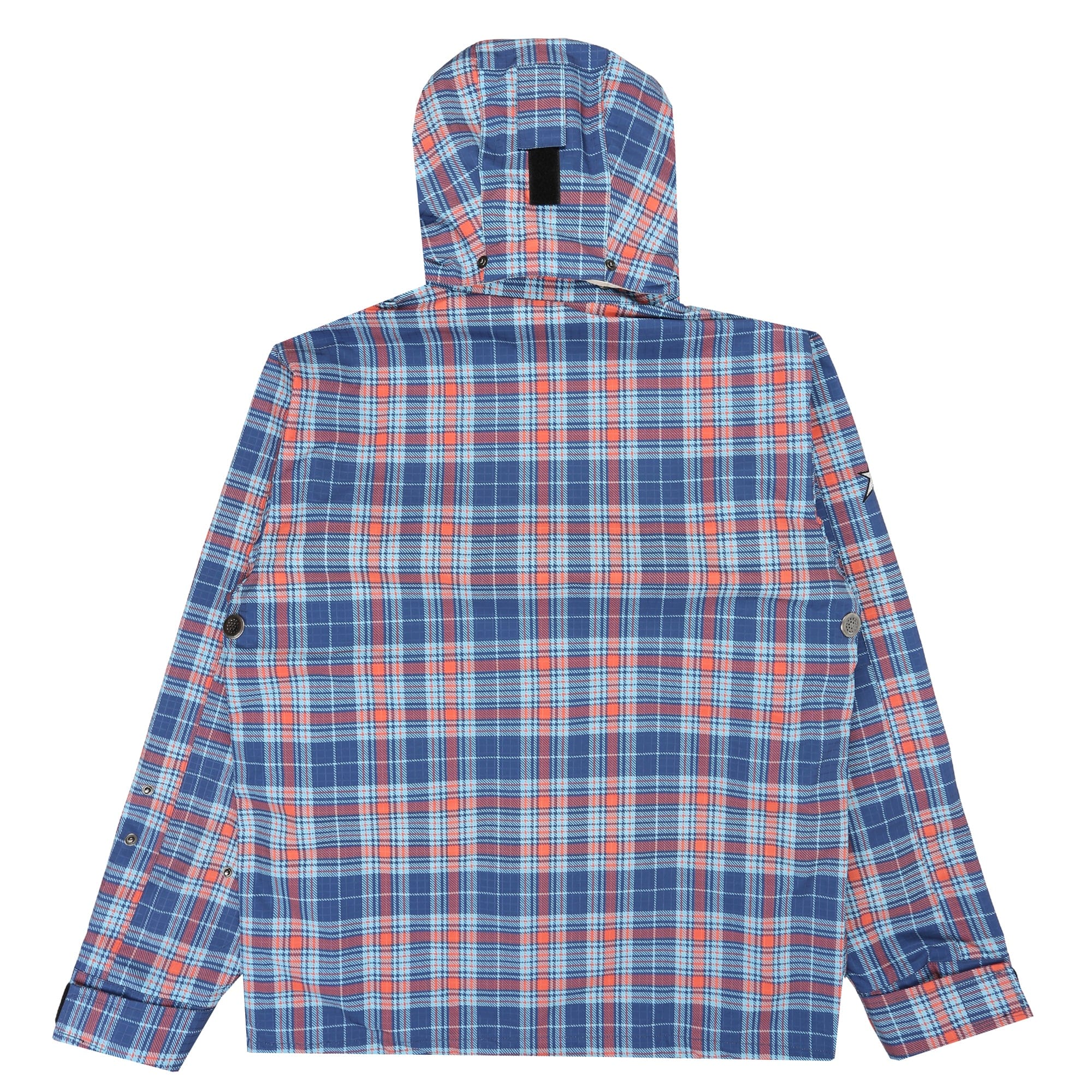 Carpet Rain Jacket Reversible Hood - Plaid