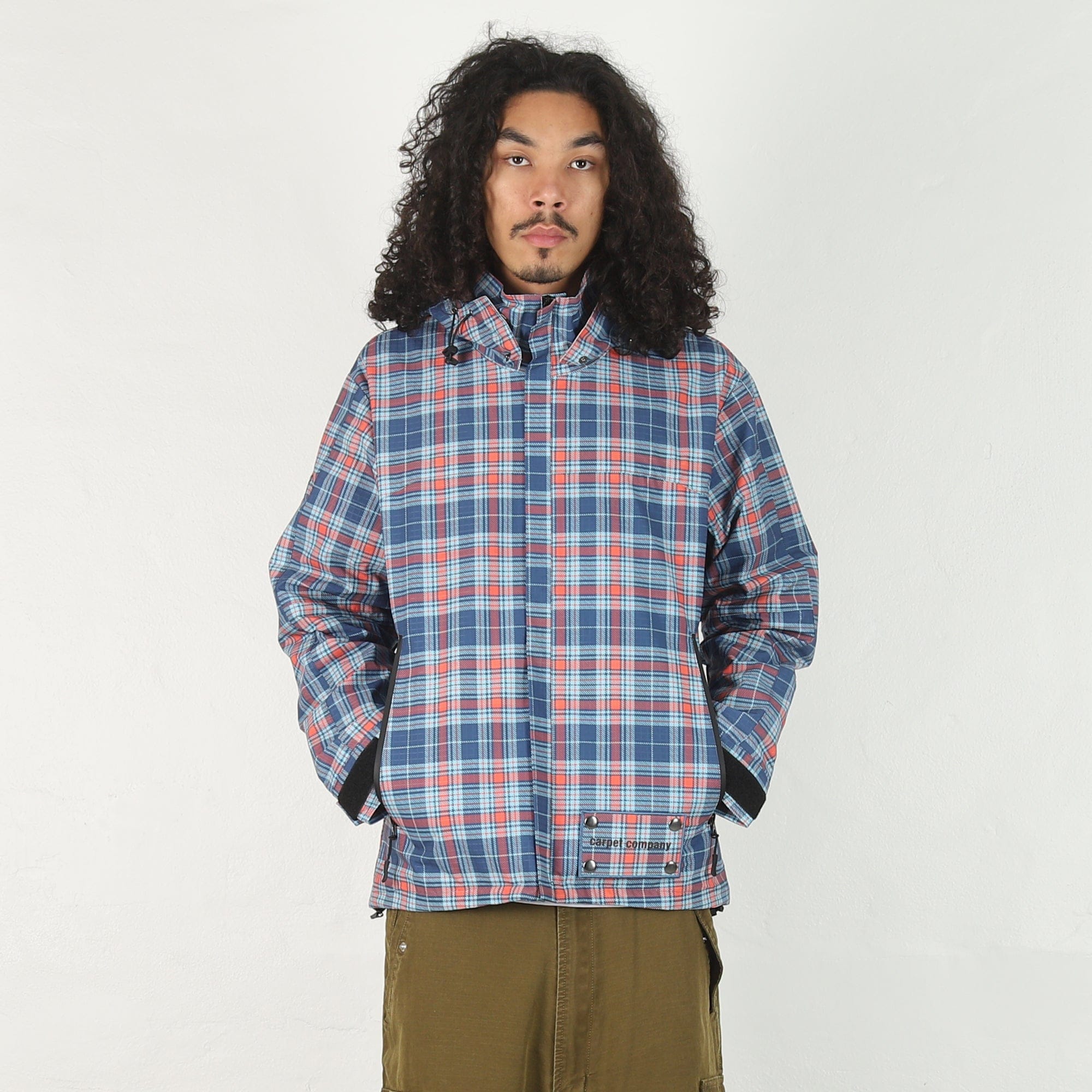 Carpet Rain Jacket Reversible Hood - Plaid
