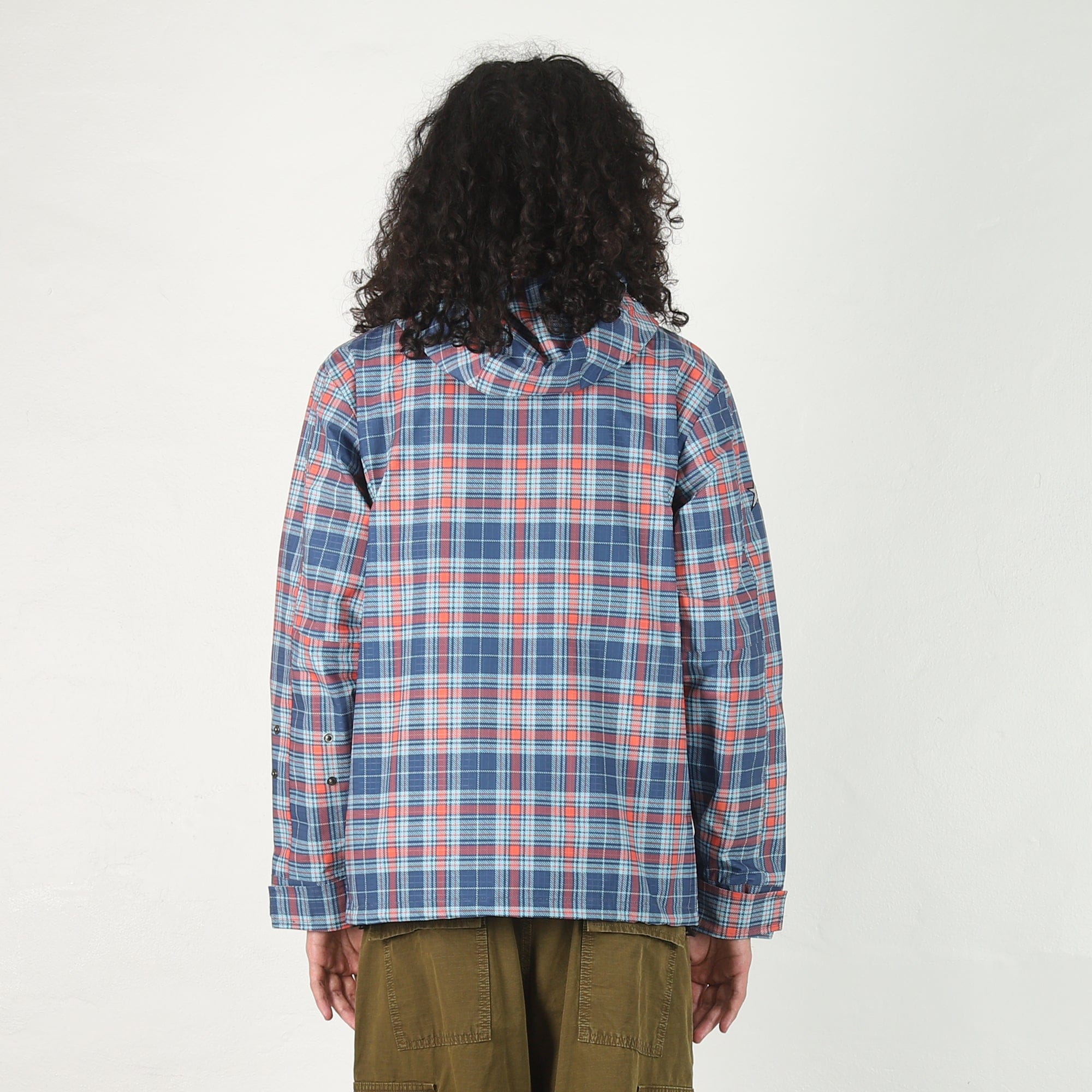 Carpet Rain Jacket Reversible Hood - Plaid