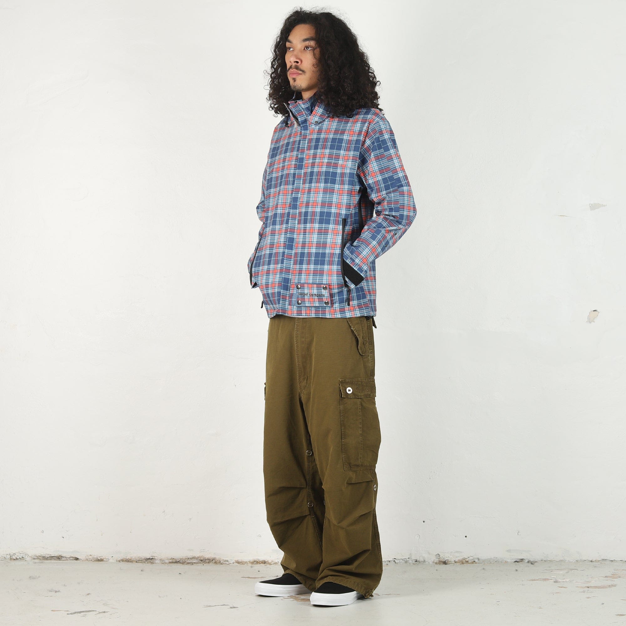 Carpet Rain Jacket Reversible Hood - Plaid