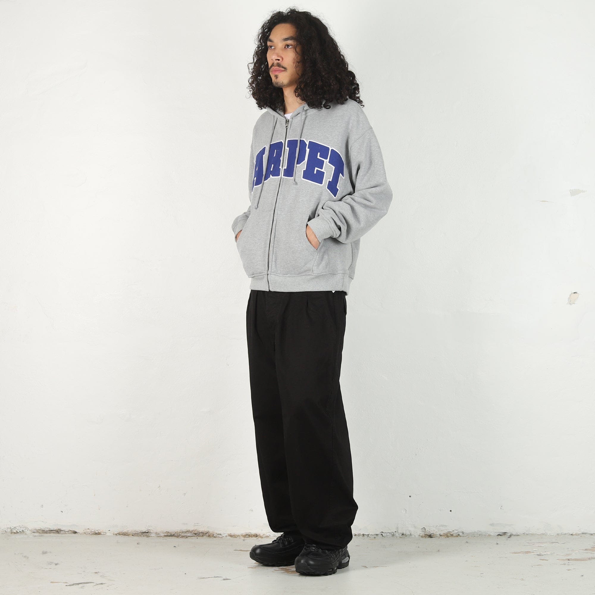 Carpet Varsity Hoodie - Grey