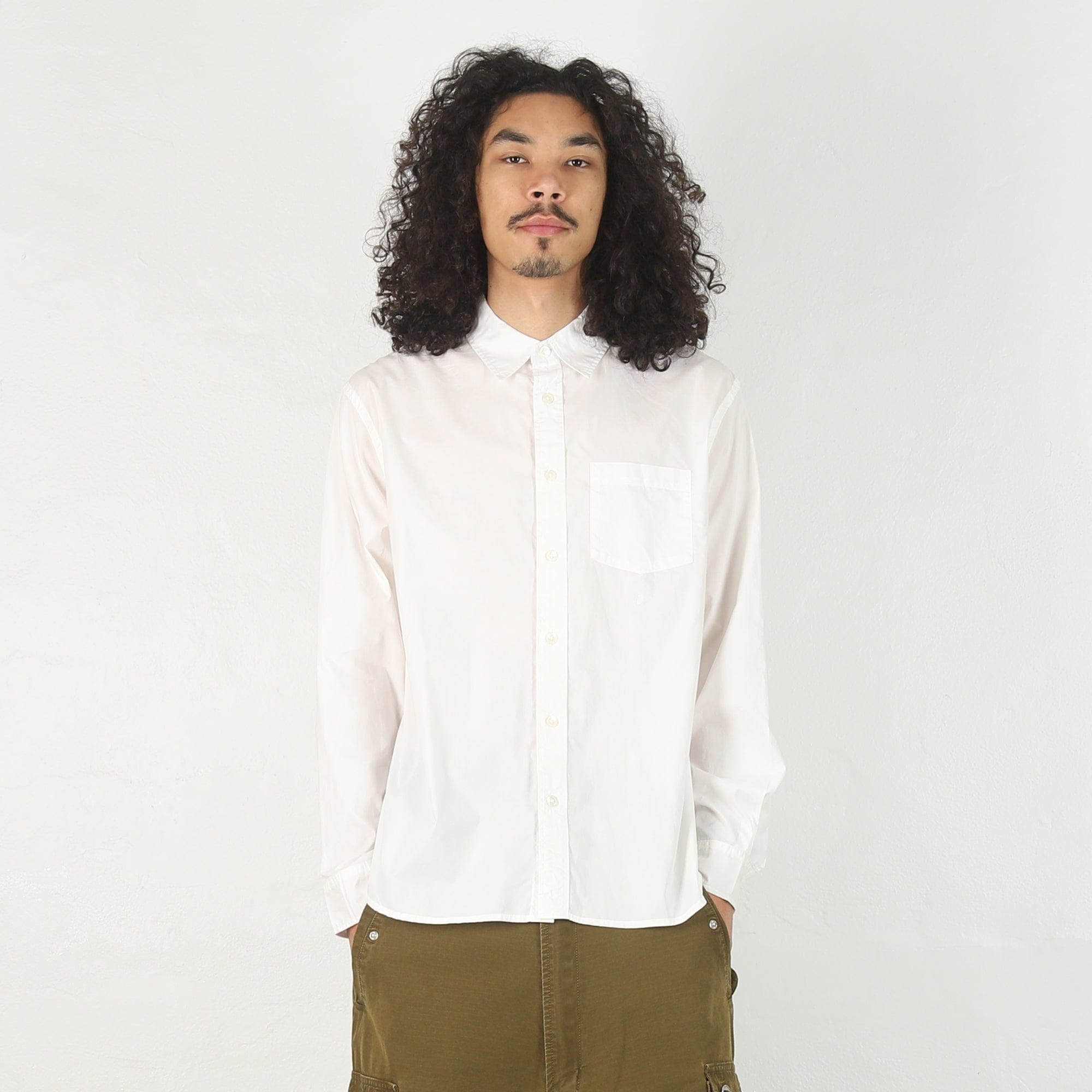 Stussy Standard LS Shirt - White