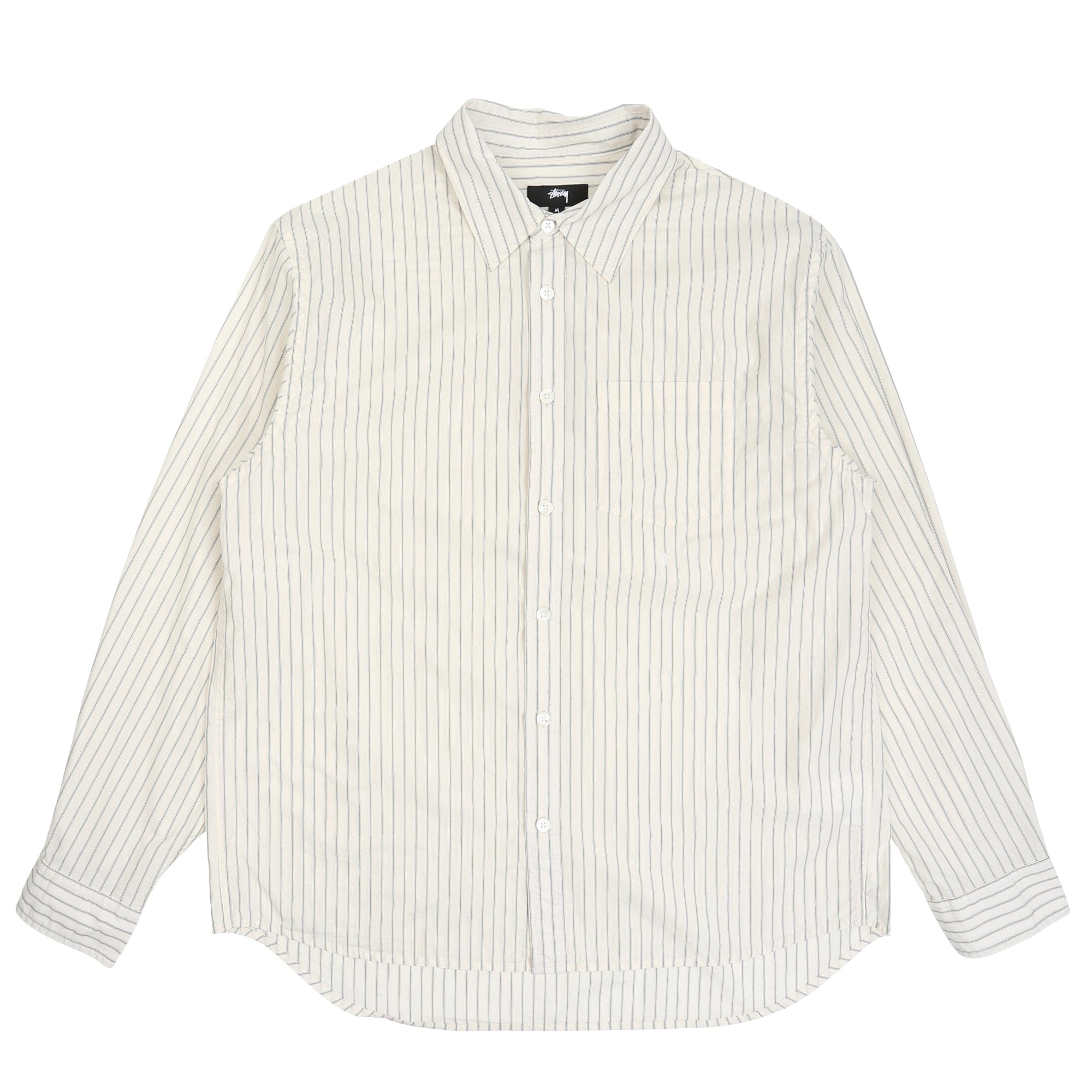 Stussy Standard LS Shirt - Natural Stripe