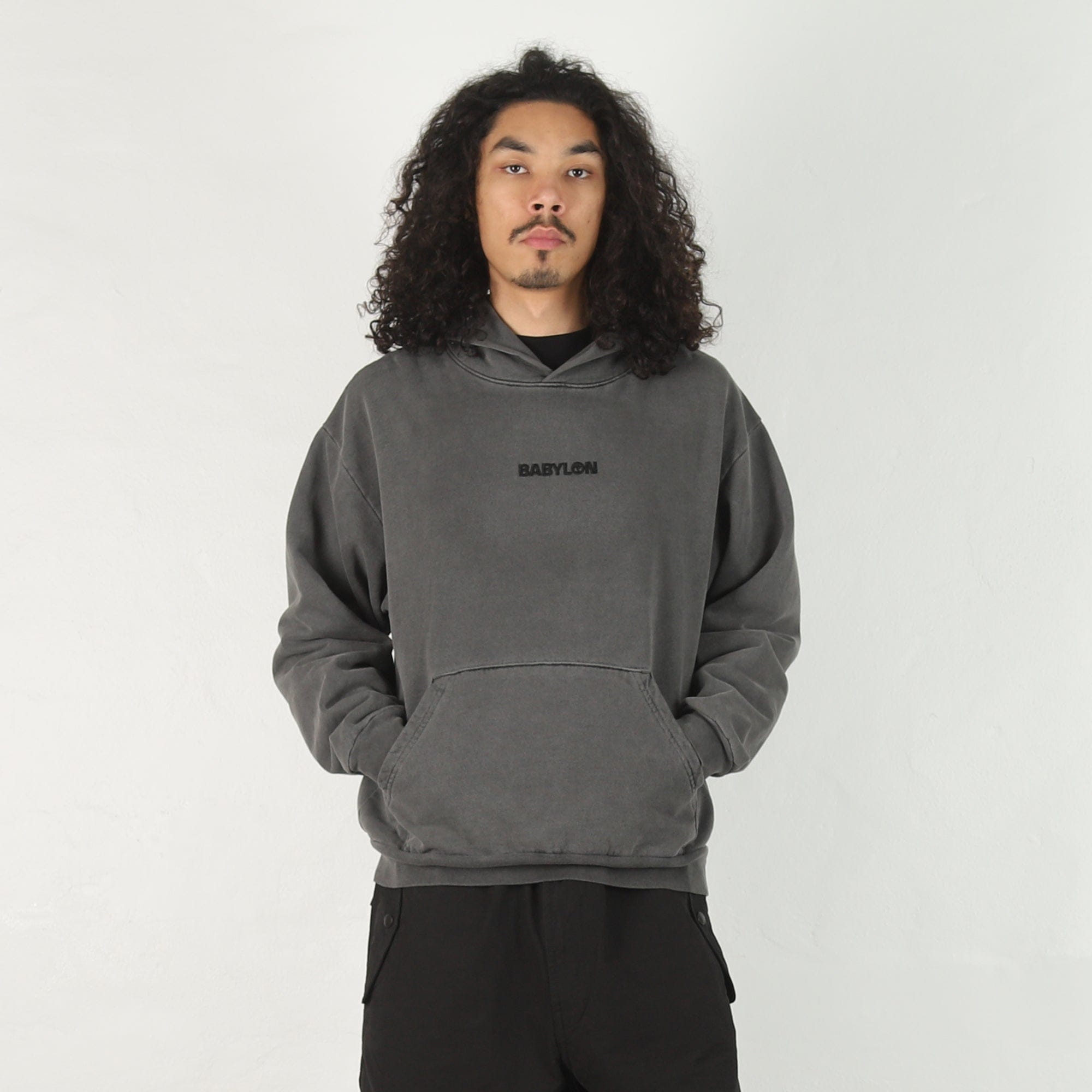 Babylon Shop Hoodie - Jet Black Multi
