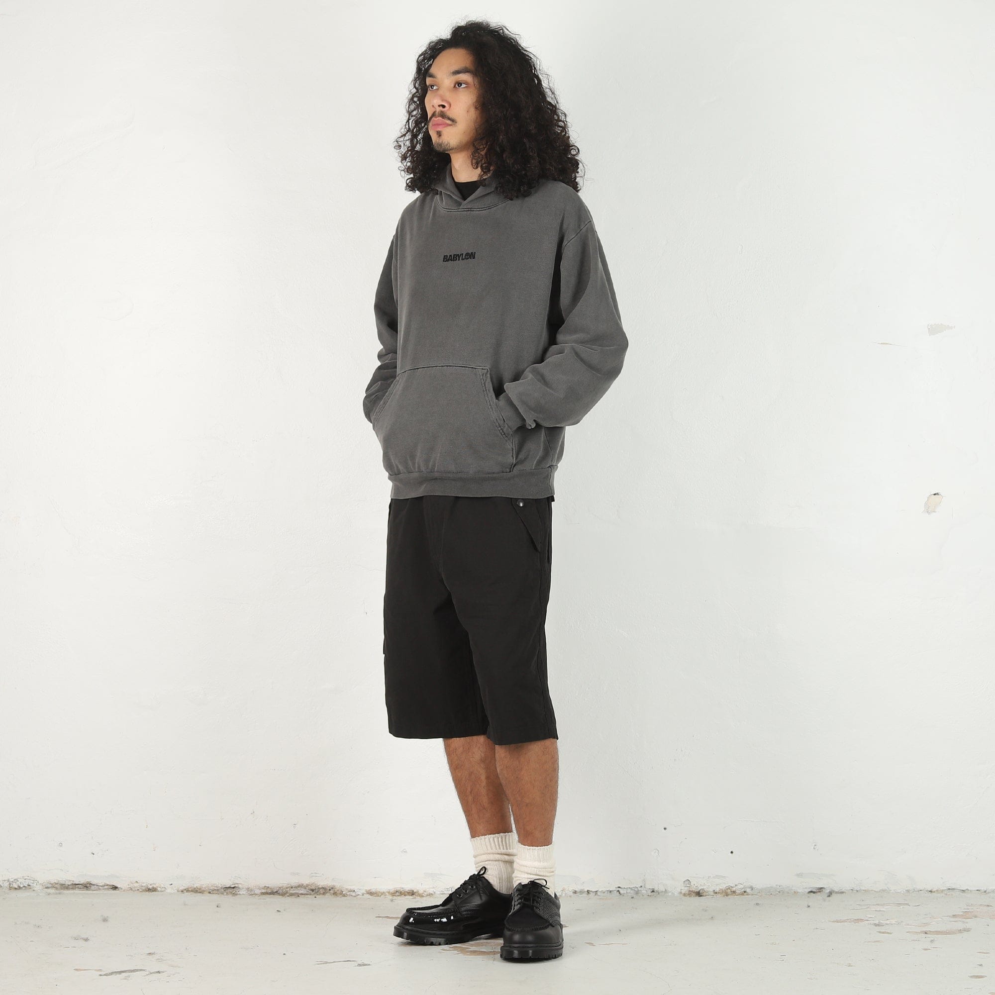 Babylon Shop Hoodie - Jet Black Multi