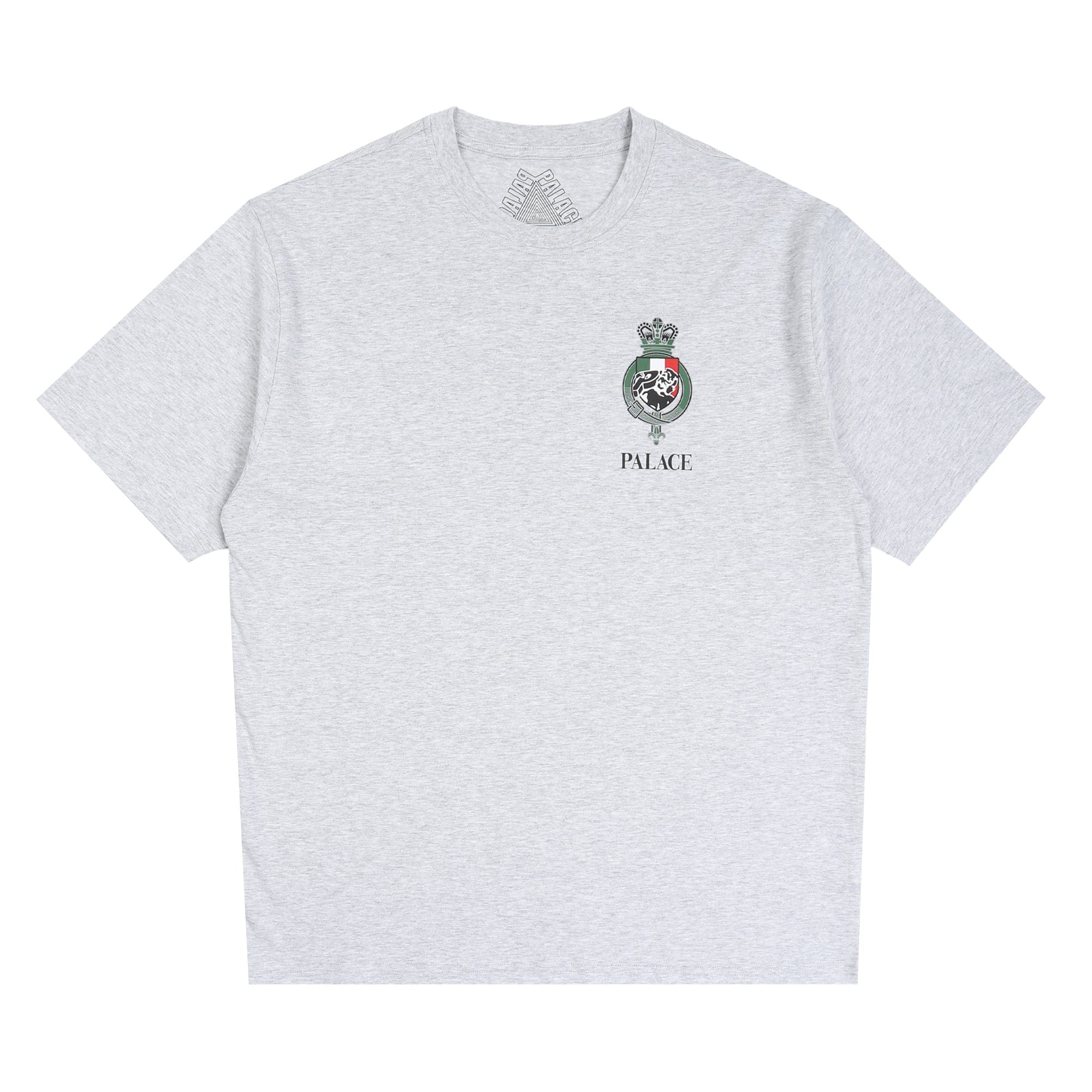 Palace Heavy Crest T-Shirt - Grey Marl