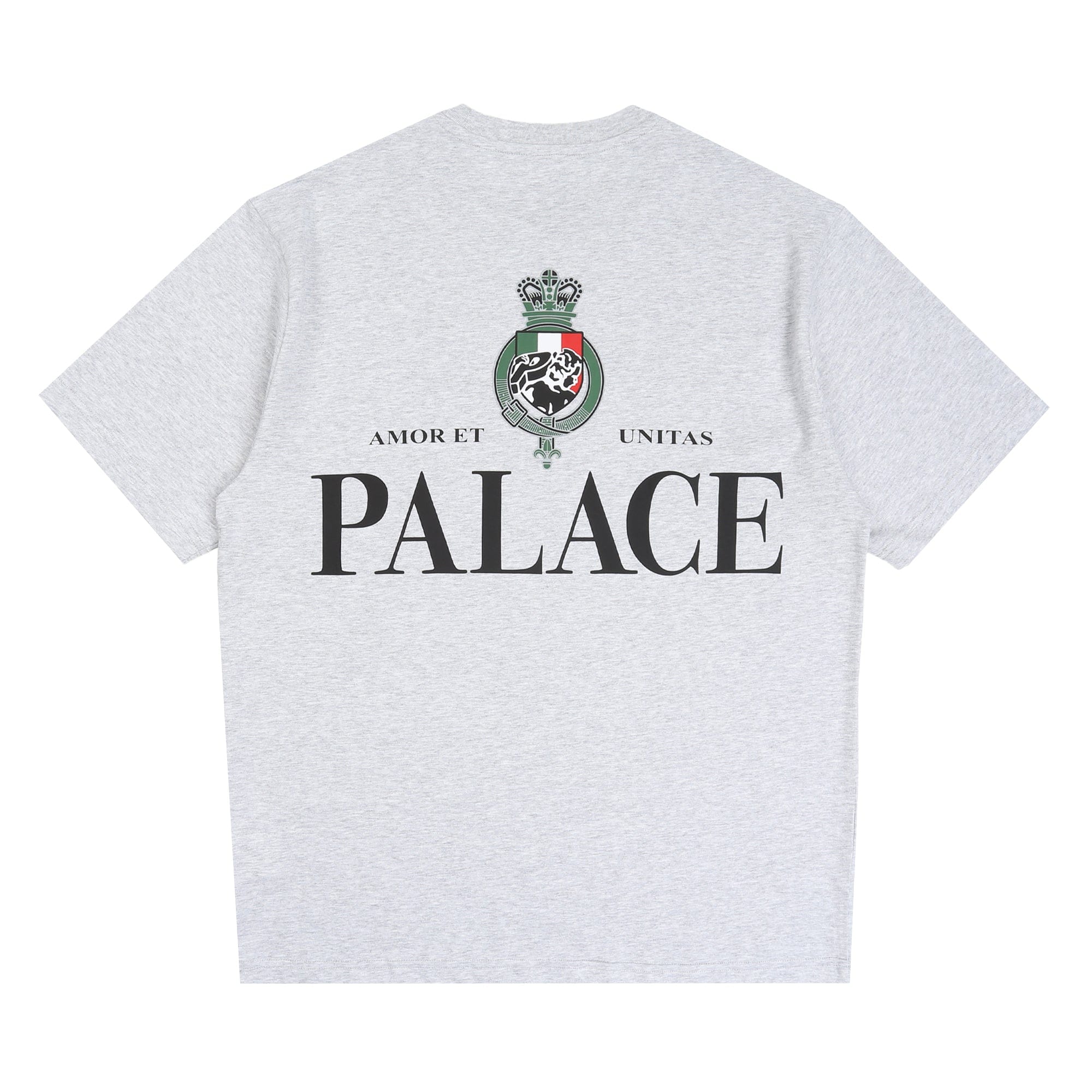 Palace Heavy Crest T-Shirt - Grey Marl