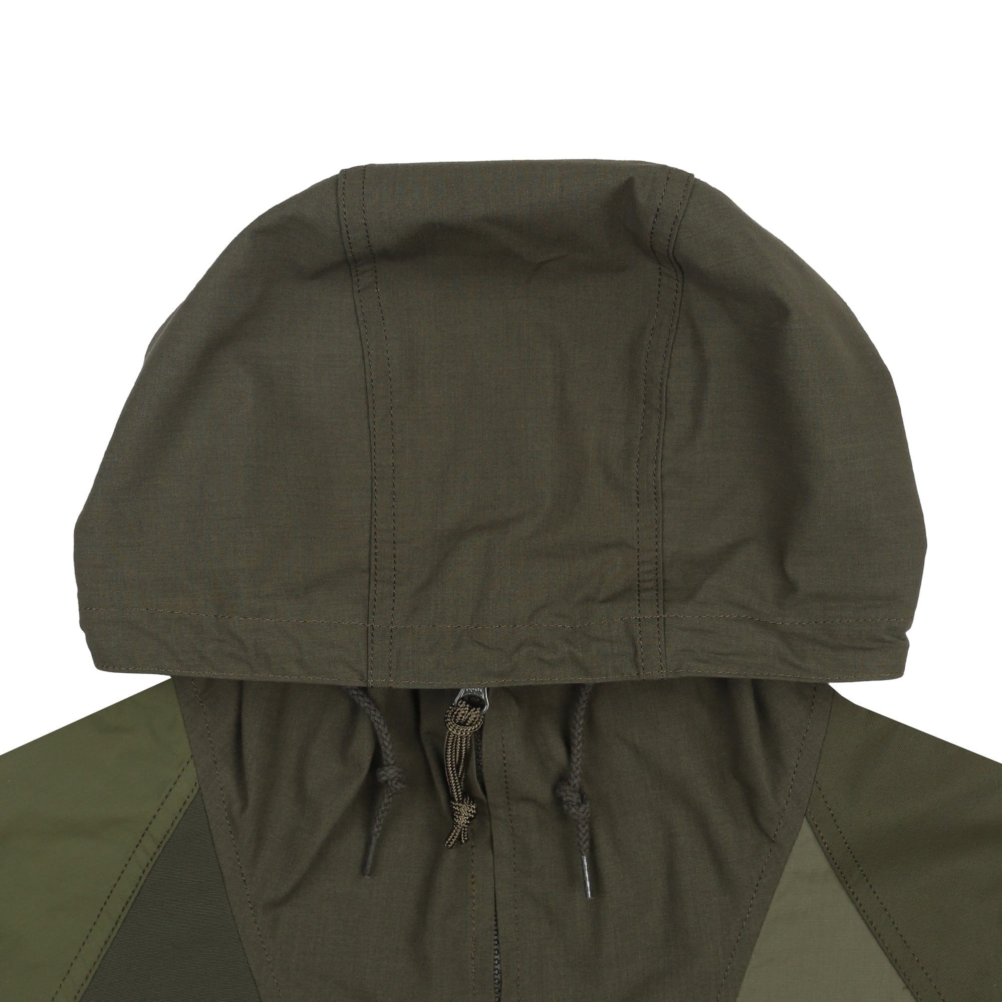 CDG HOMME Cotton Nylon Multi Fabrics Jacket - Khaki