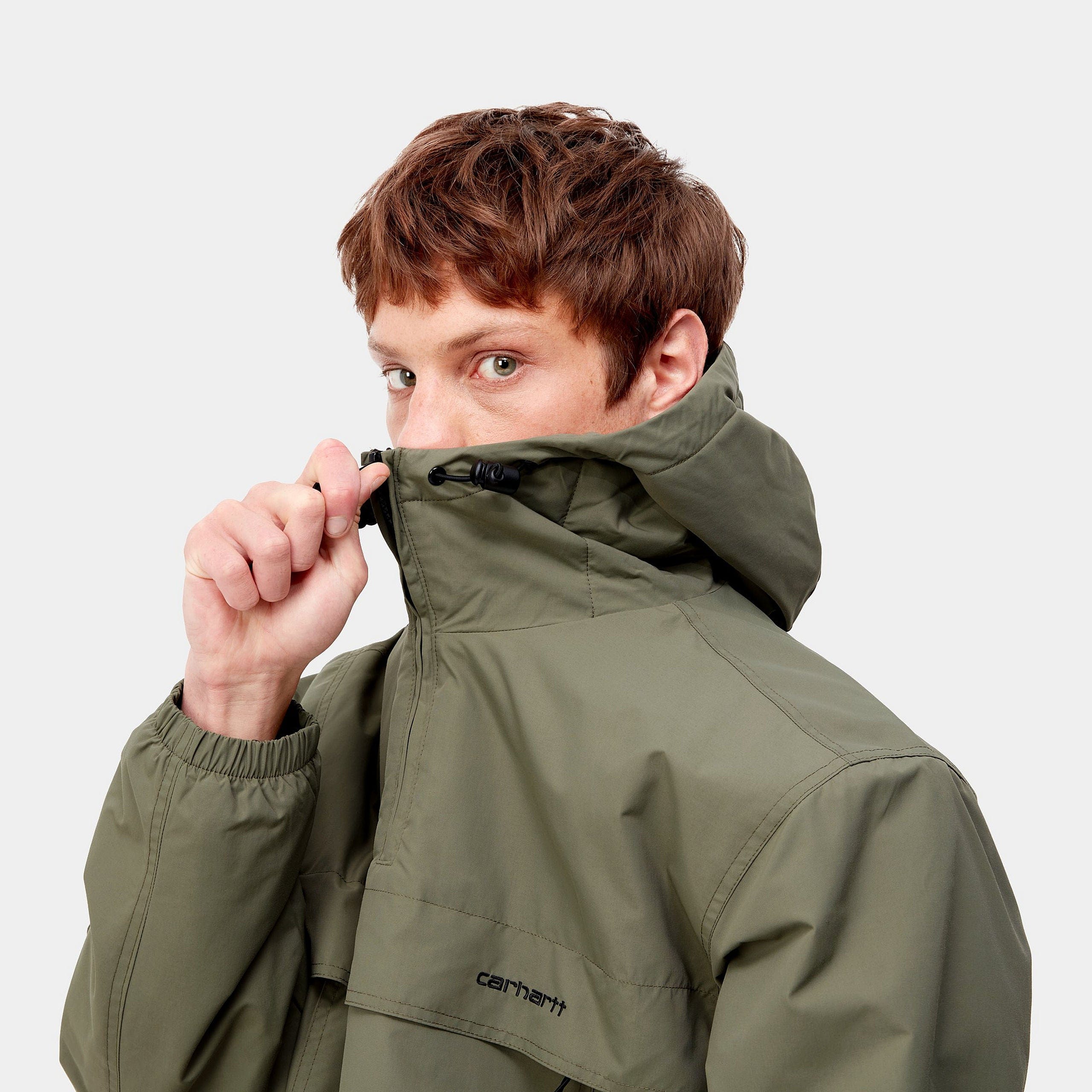 Carhartt Work in Progress Carhartt WIP Windbreaker Pullover (Winter) - Seaweed / Black