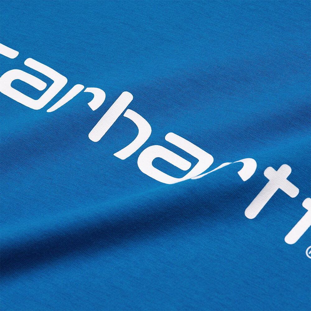 Carhartt Work in Progress Carhartt WIP S/S Script T-Shirt - Azzuro / White
