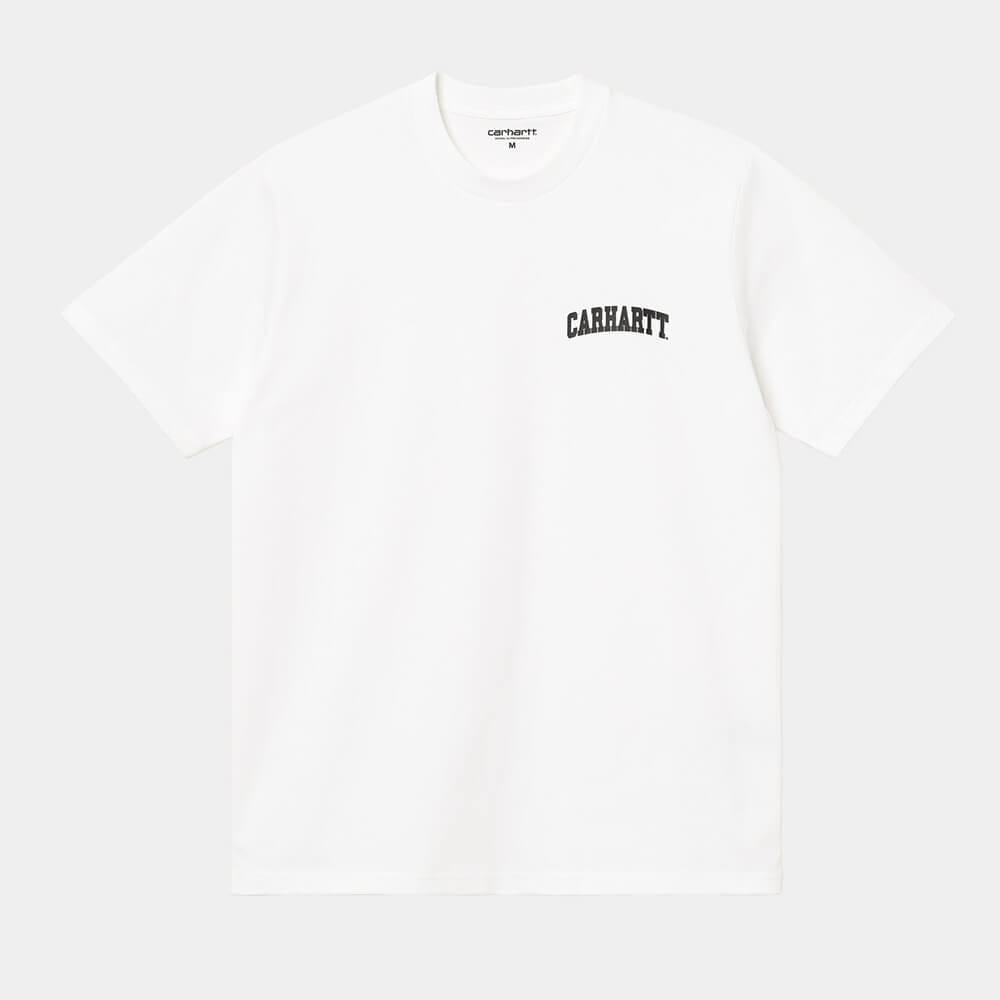 Carhartt Work in Progress Carhartt WIP S/S University Script T-Shirt - White / Black