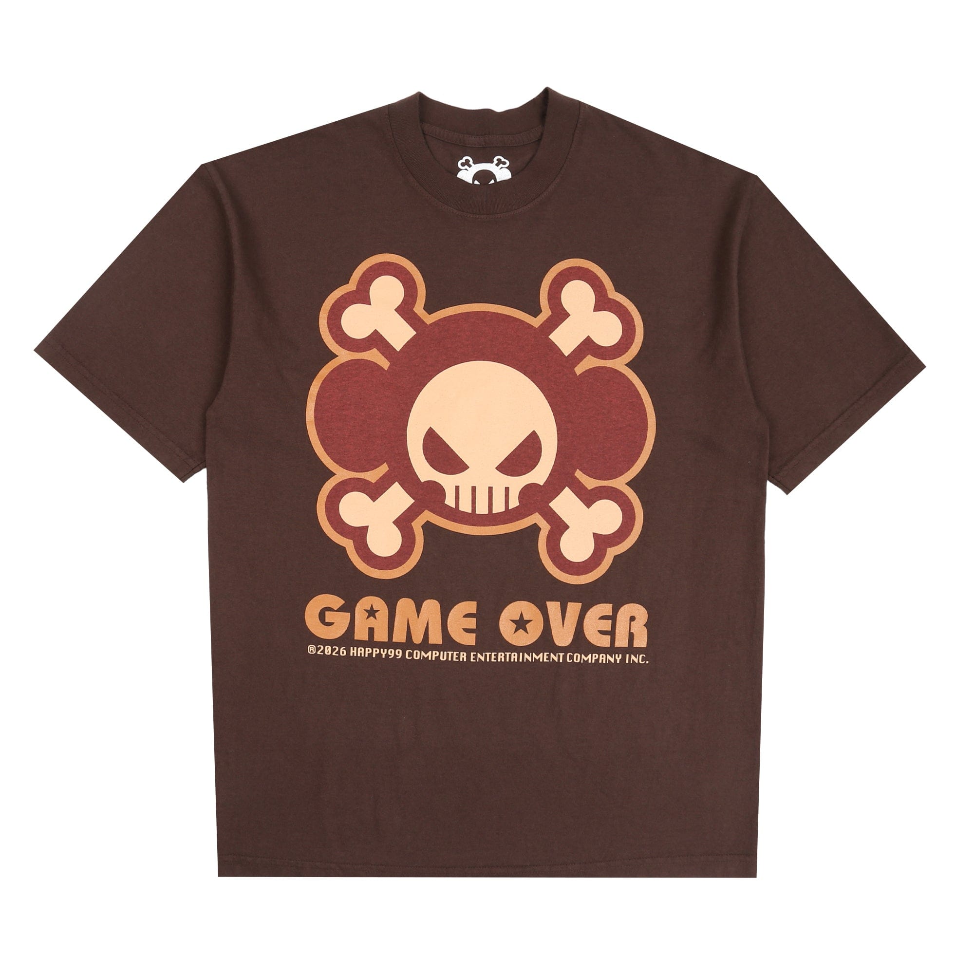 Happy99 Gameover T-Shirt - Brown