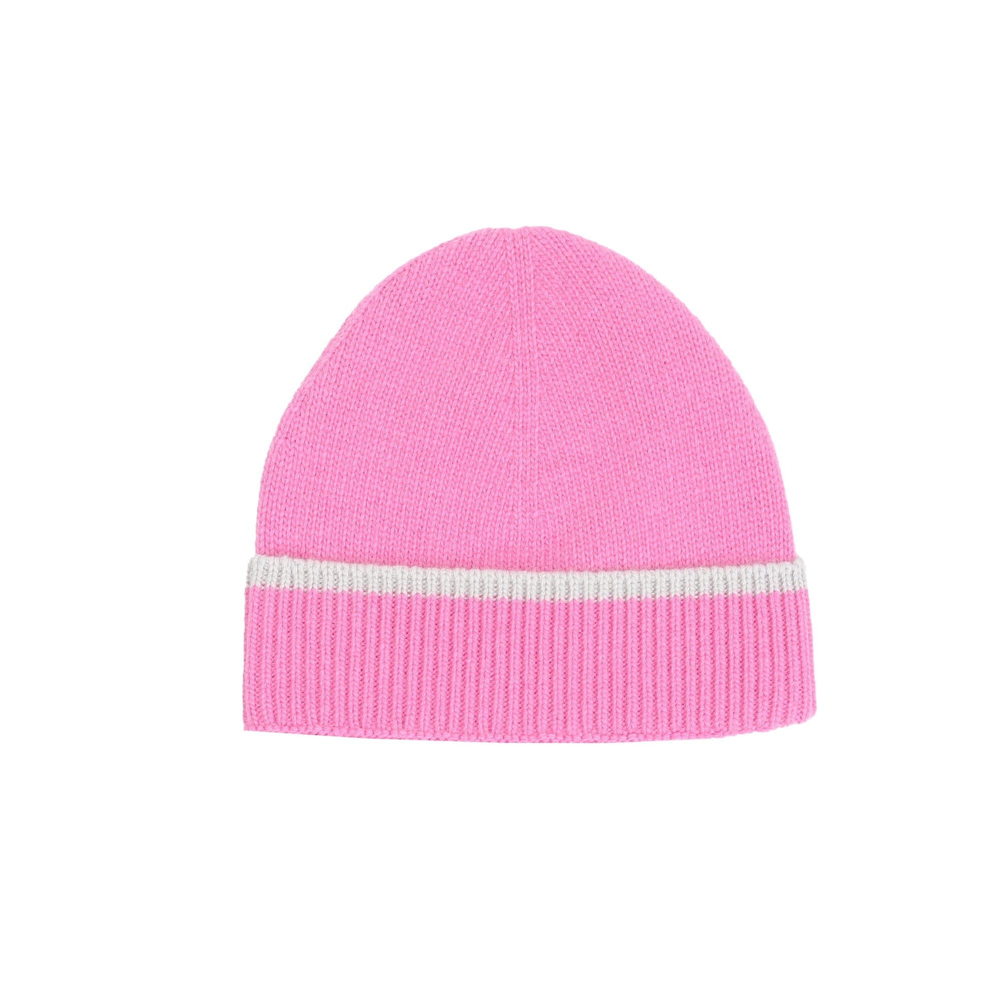 Sneeze Contrast Stripe Wool Beanie - Pink
