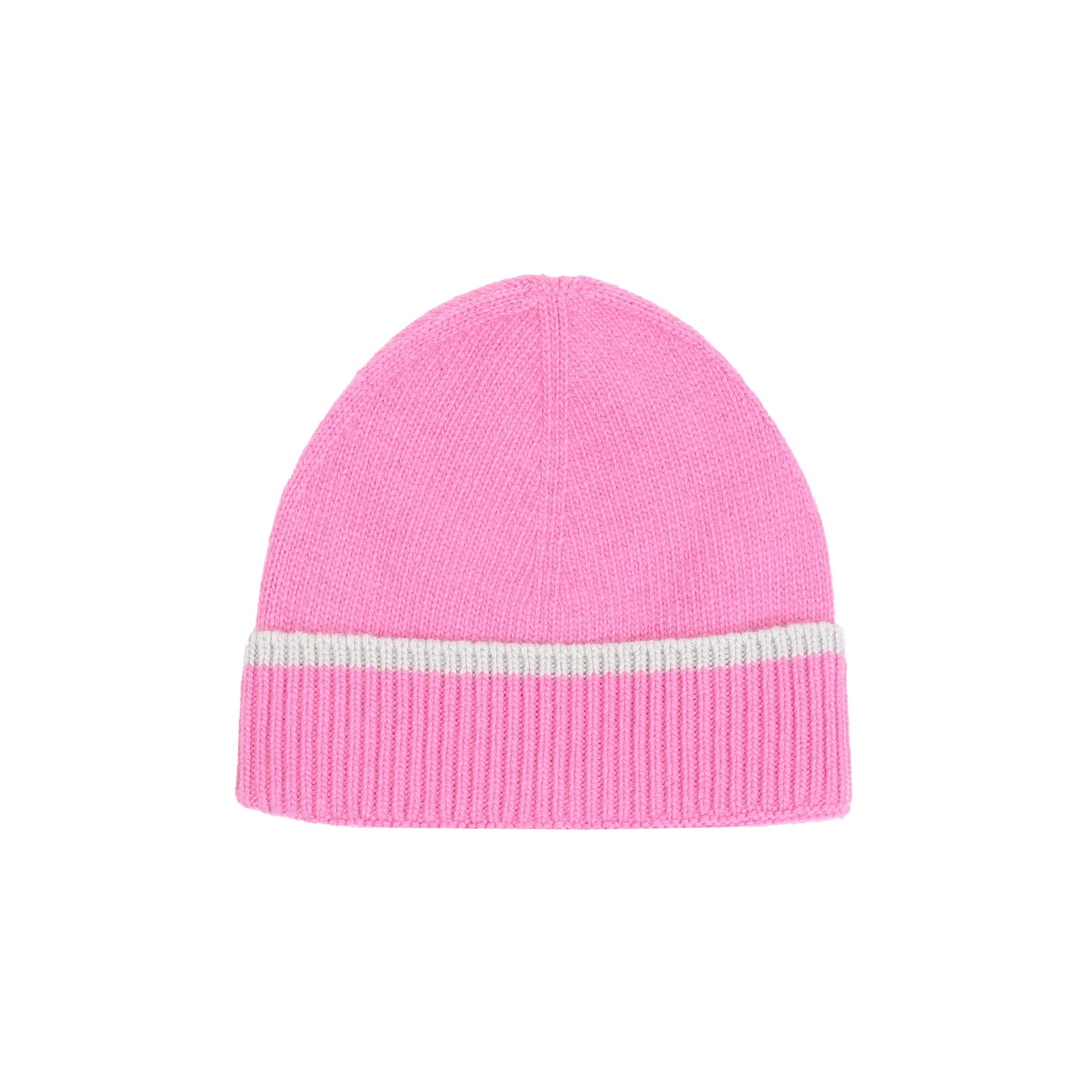 Sneeze Contrast Stripe Wool Beanie - Pink