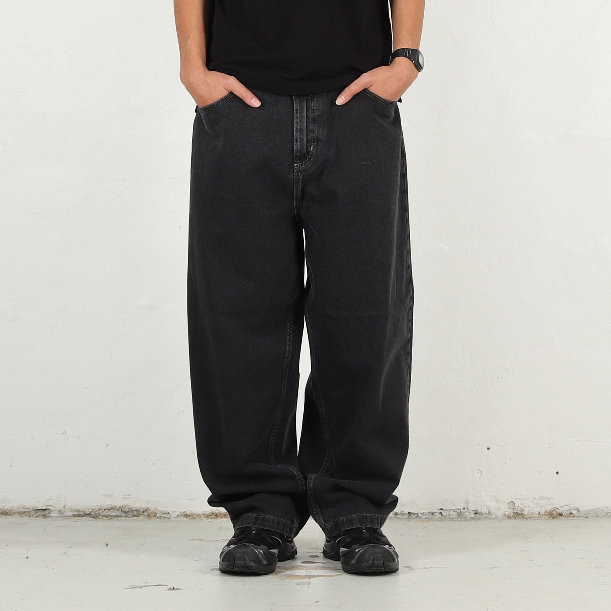 Carhartt WIP Brandon Pant - Black stone washed