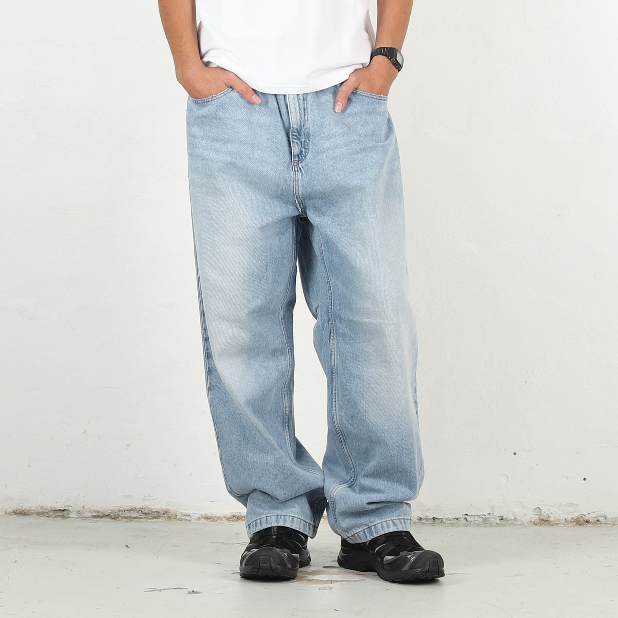 Carhartt WIP Brandon Pant - Blue heavy worn bleached