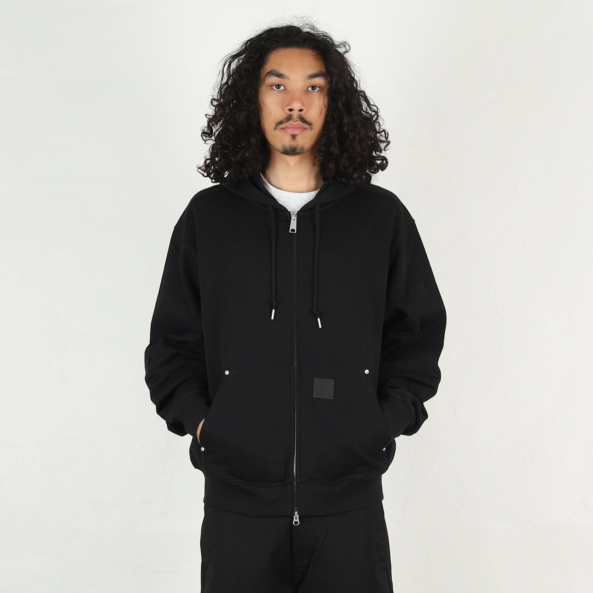 Carhartt WIP Hooded Eldon Sweat Jacket - Black