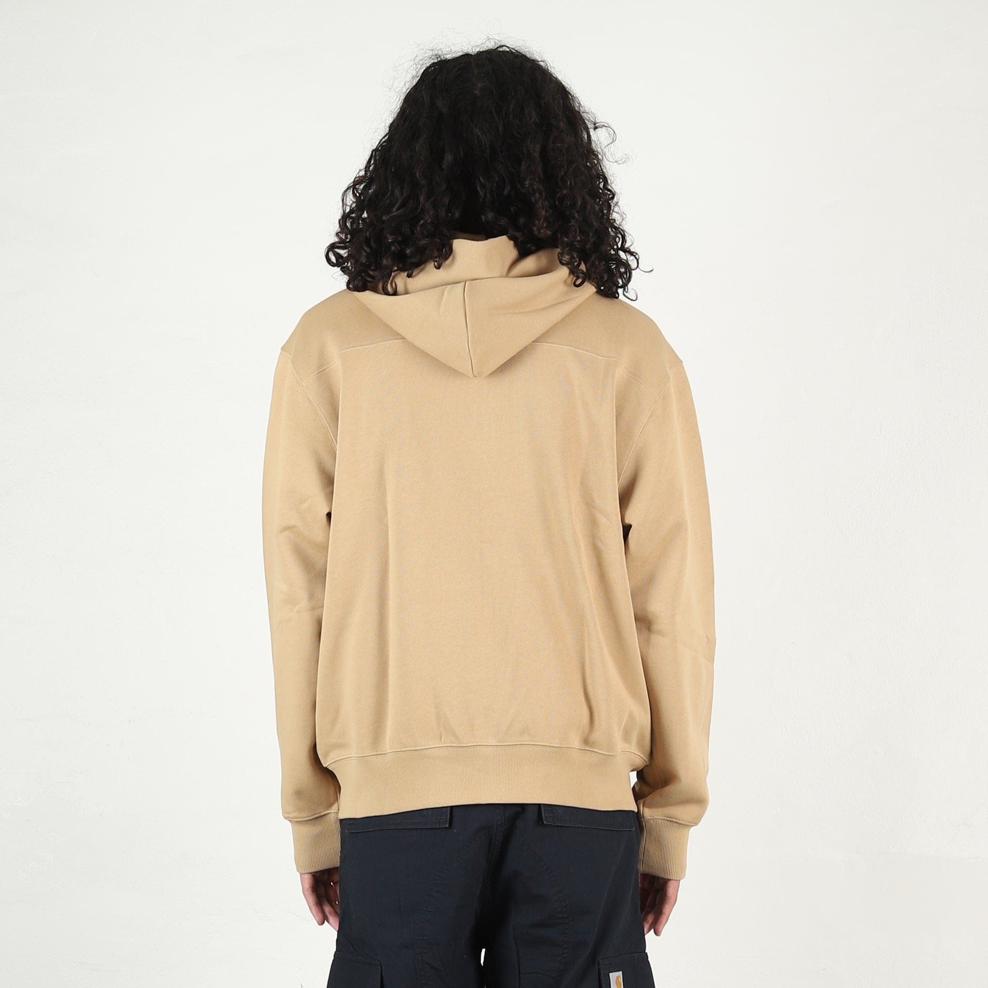 Carhartt WIP Hooded Eldon Sweat Jacket - Dusty H Brown