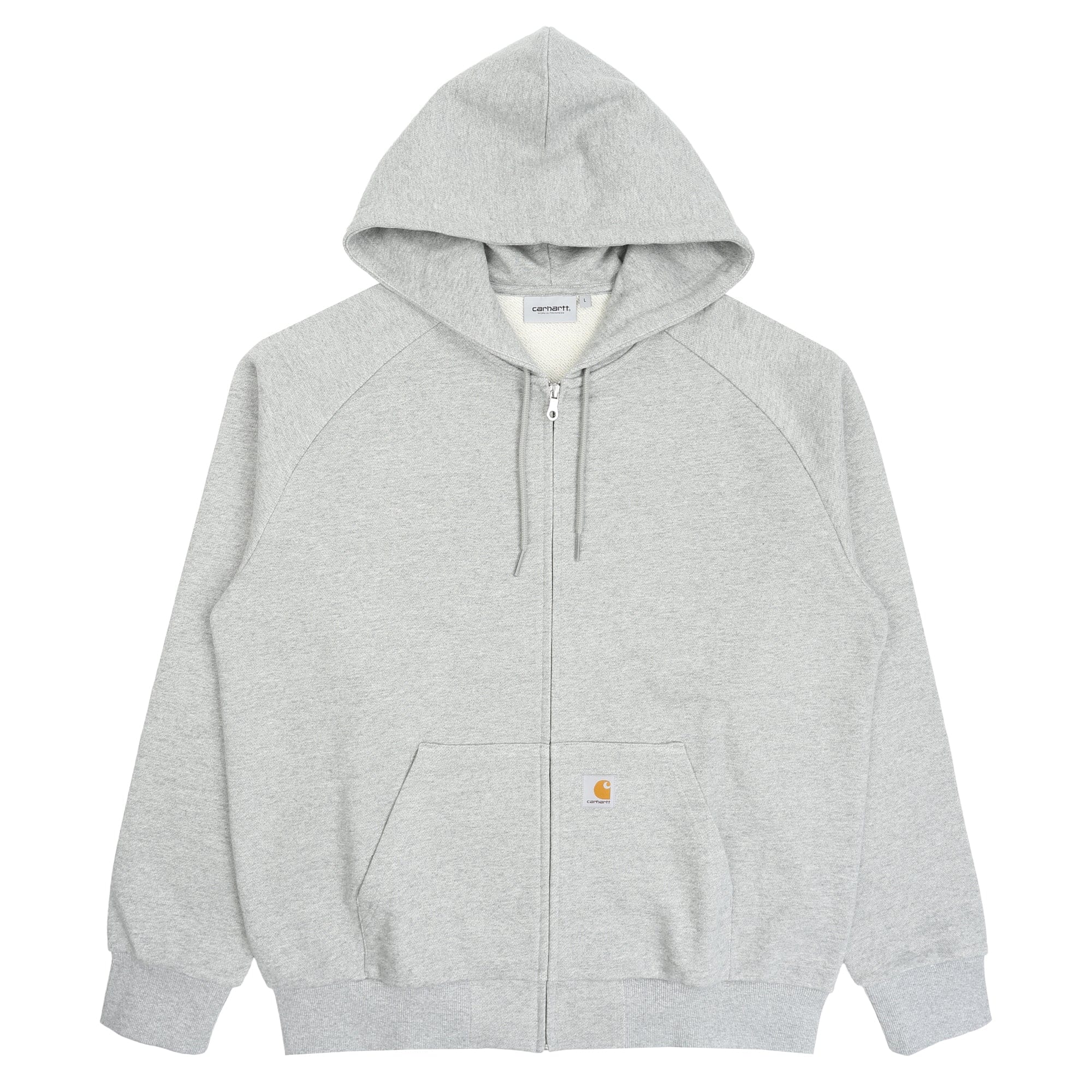 Carhartt WIP Hooded Square Label Jacket - Grey Heather