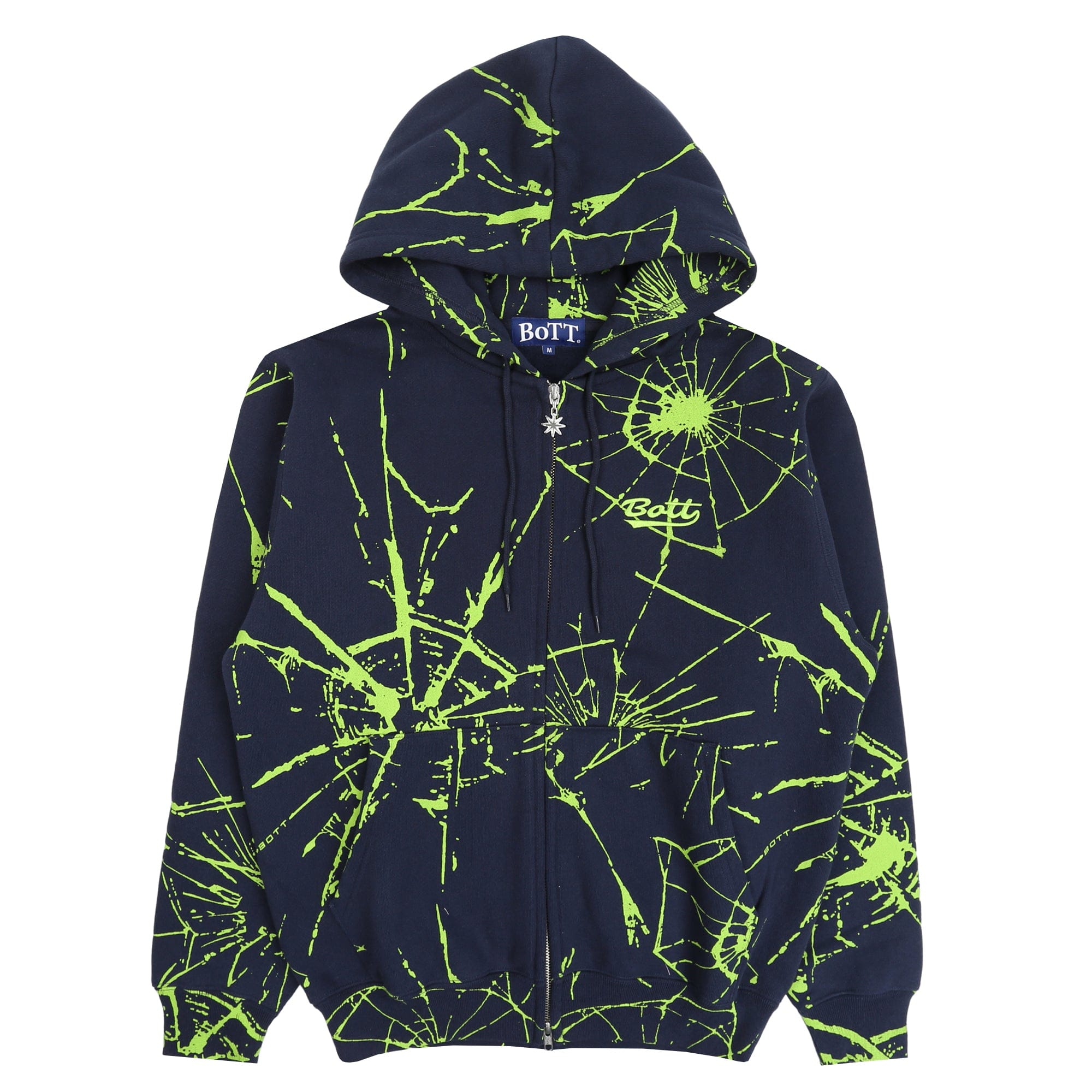 Bott Shattered Zip Hoodie - Navy