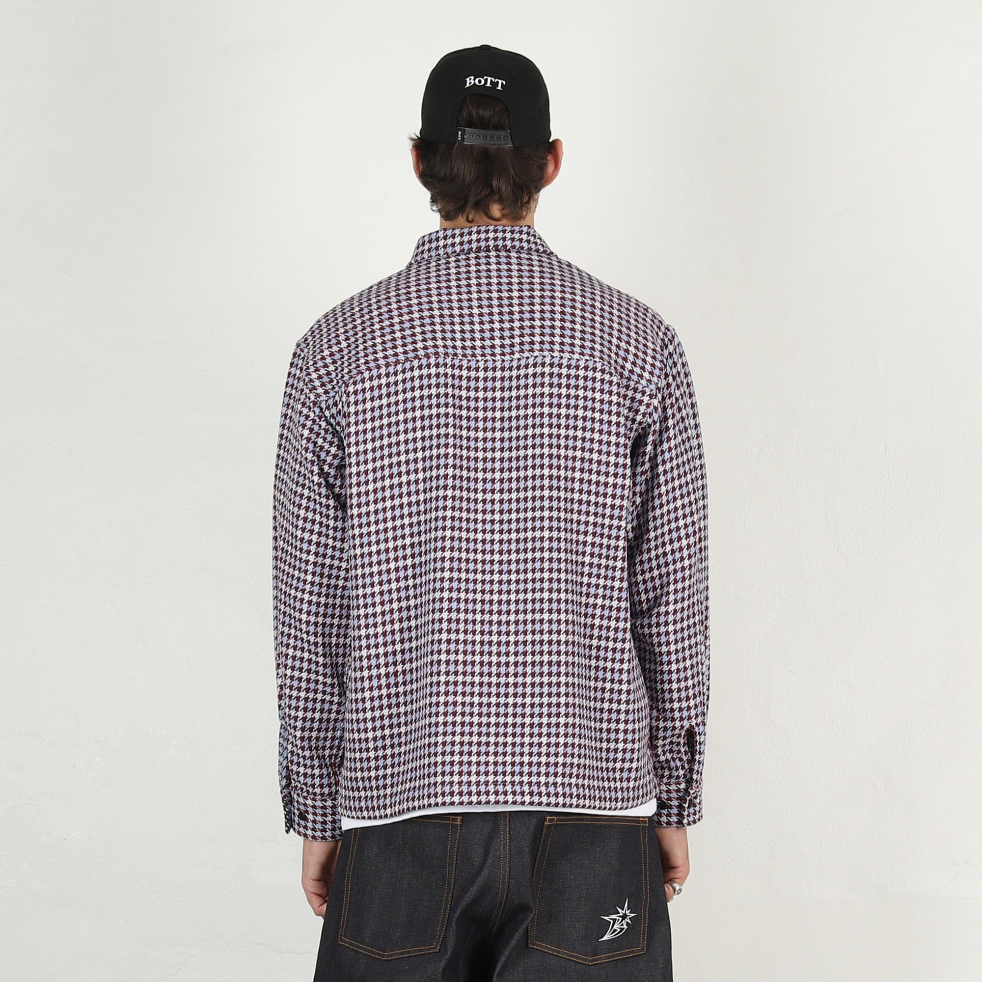 Bott Zip-Up Flannel Shirt - Slate Blue