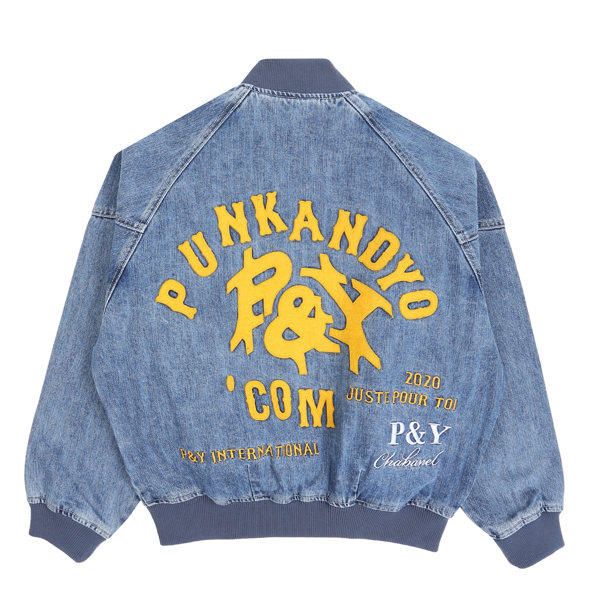 Punkandyo Payton Denim Jacket - Washed Blue