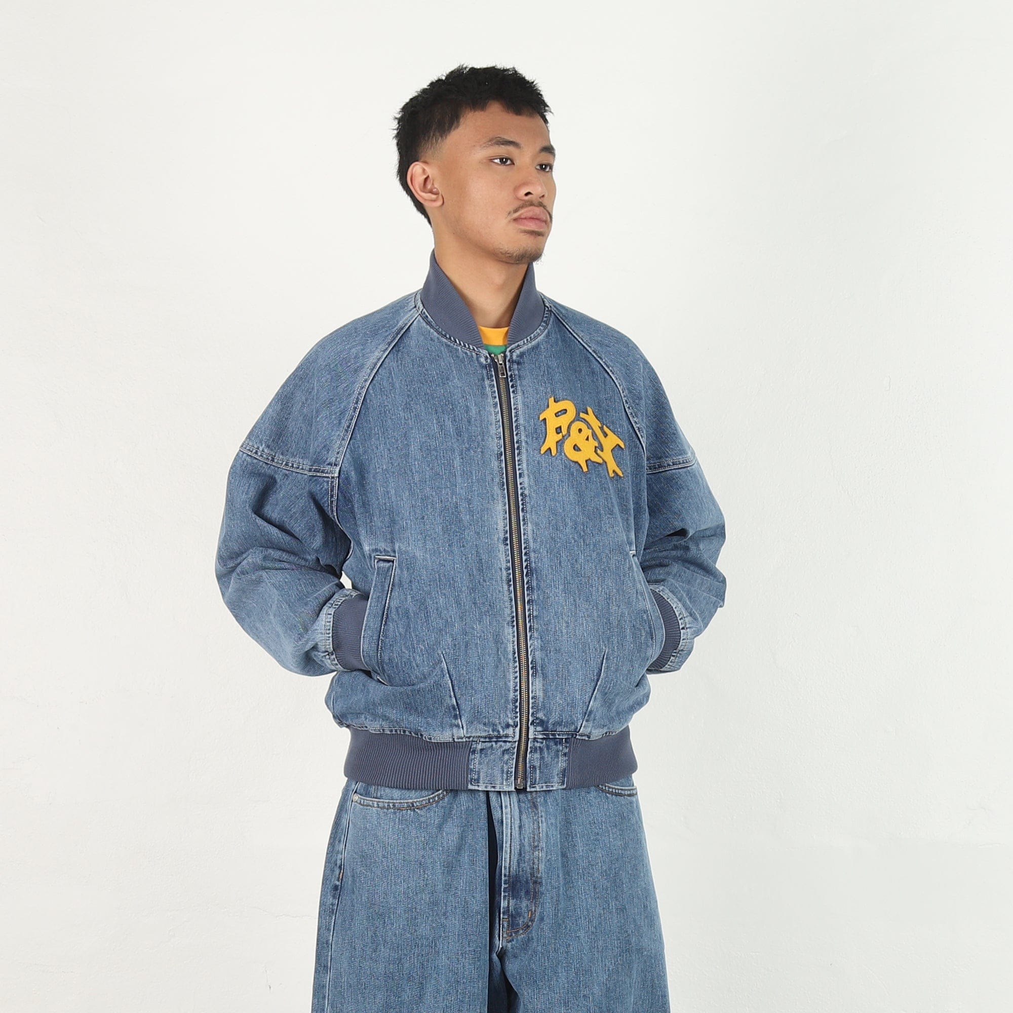 Punkandyo Payton Denim Jacket - Washed Blue