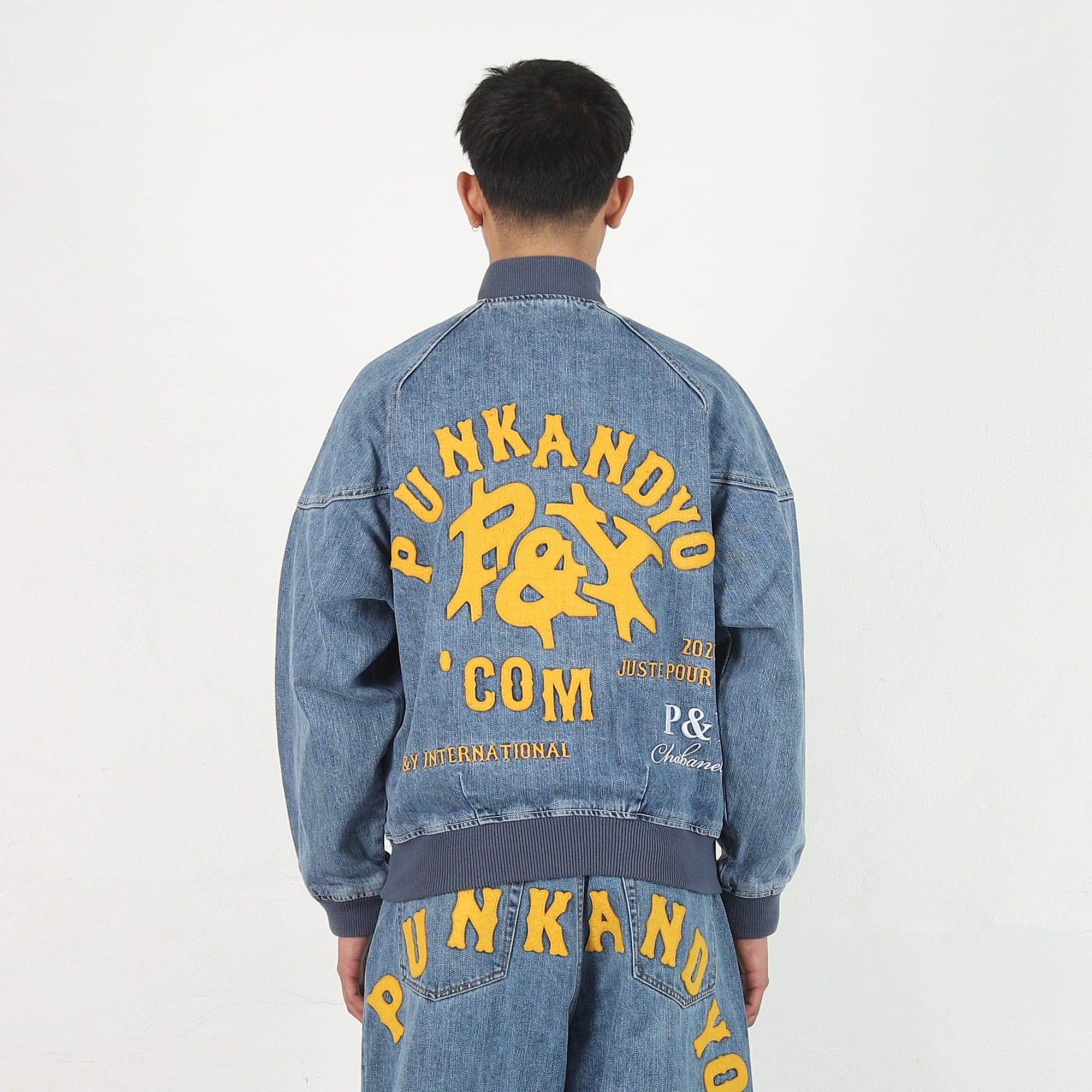 Punkandyo Payton Denim Jacket - Washed Blue