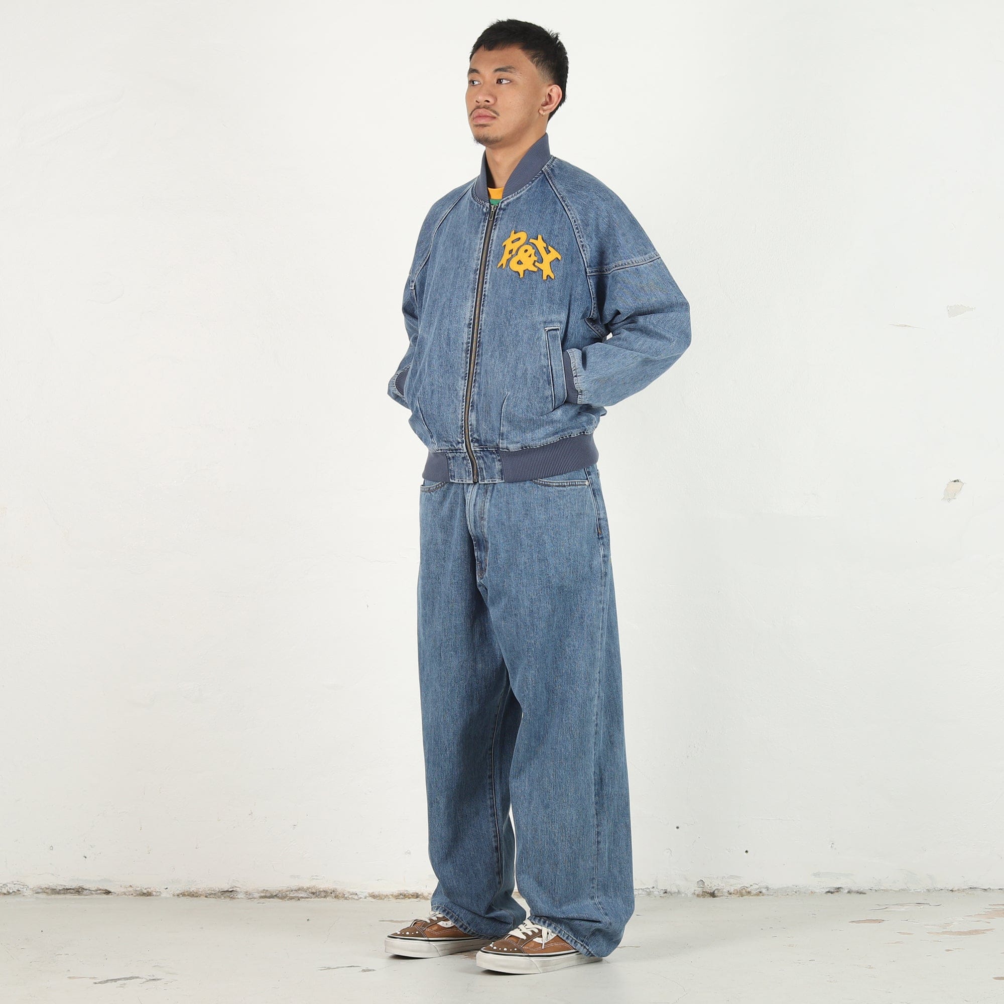 Punkandyo Payton Denim Jacket - Washed Blue