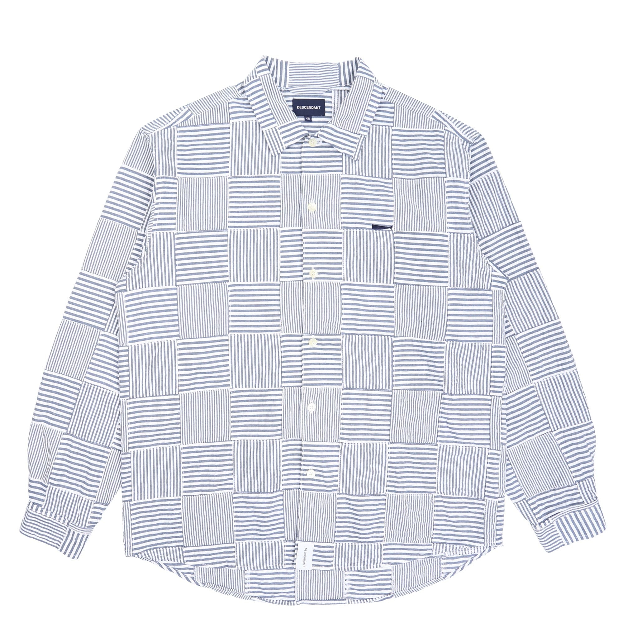 Descendant Milpitas Patchwork LS Shirt - Navy