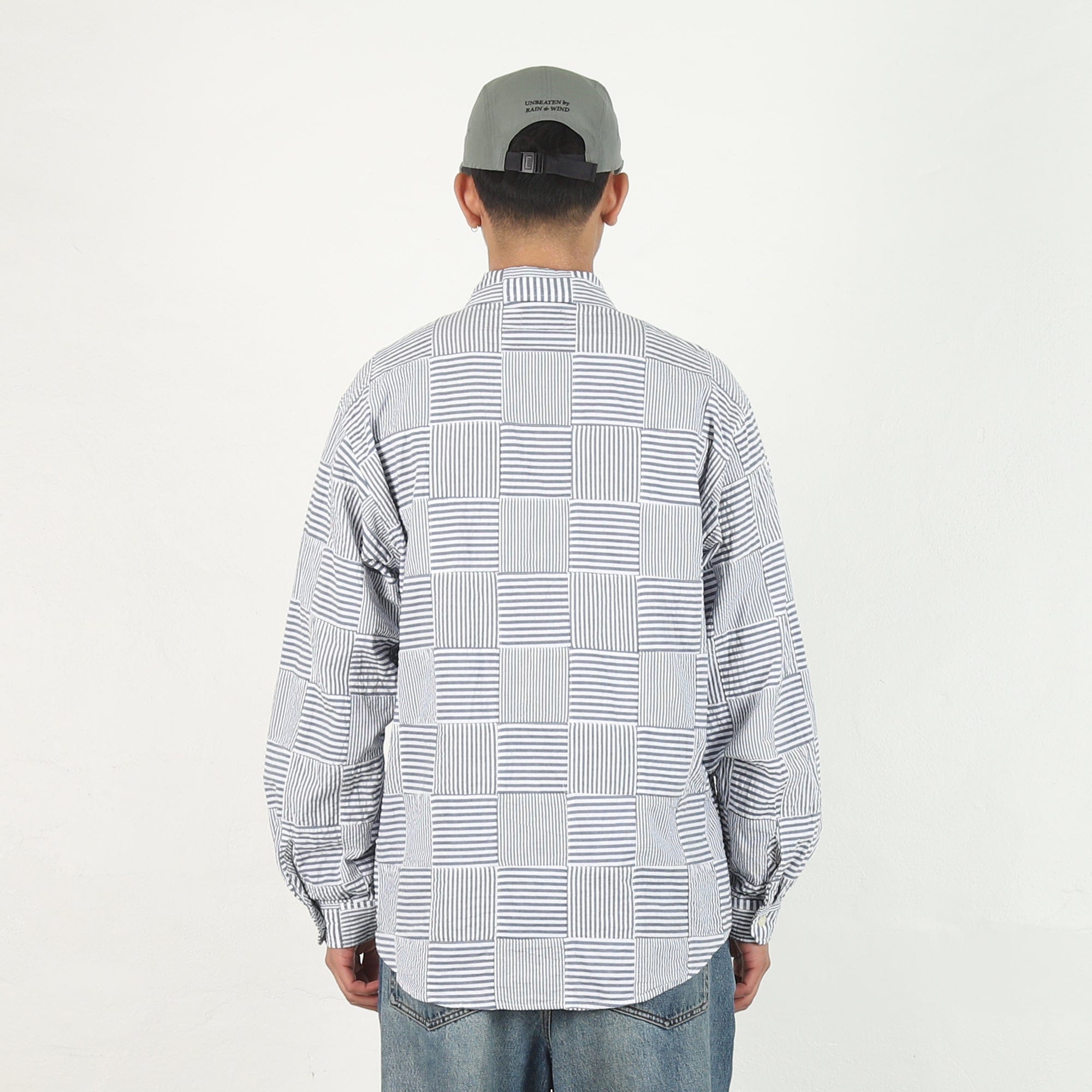 Descendant Milpitas Patchwork LS Shirt - Navy