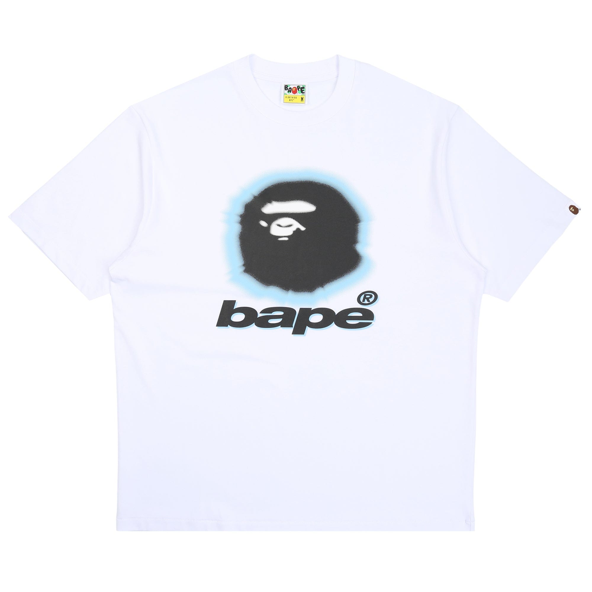 BAPE Spray Ape Head Relaxed T-Shirt - White