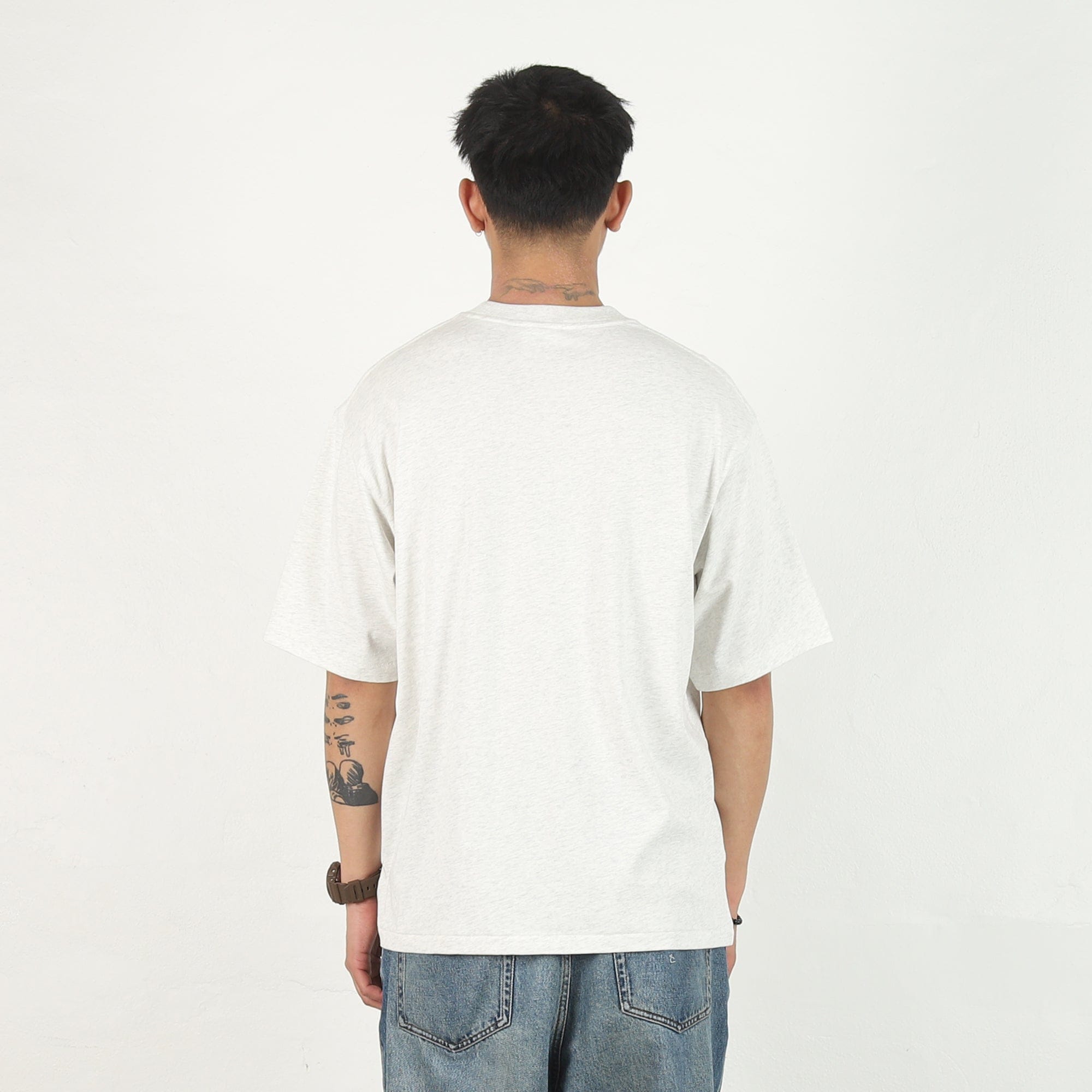 BAPE Busy Works College Relaxed T-Shirt - Grey