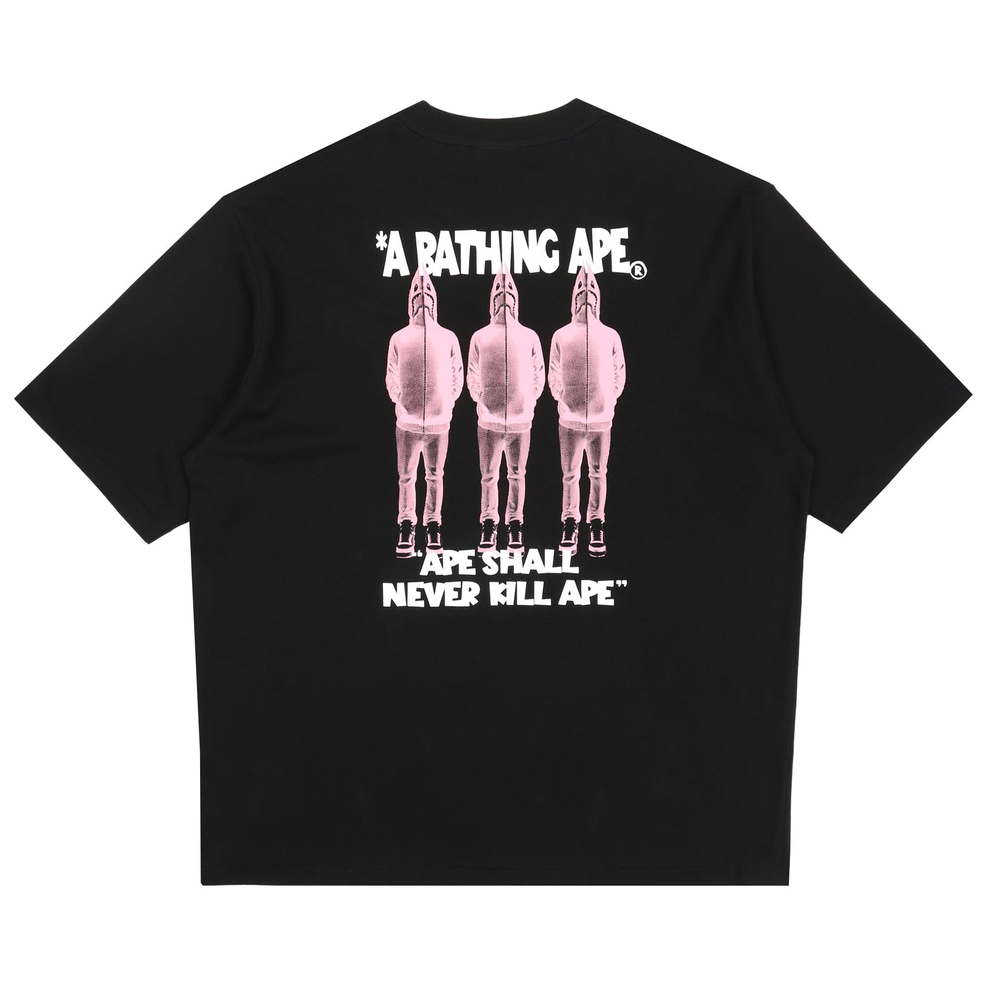 BAPE Shark Shijin Bathing Ape Logo T-Shirt - Black