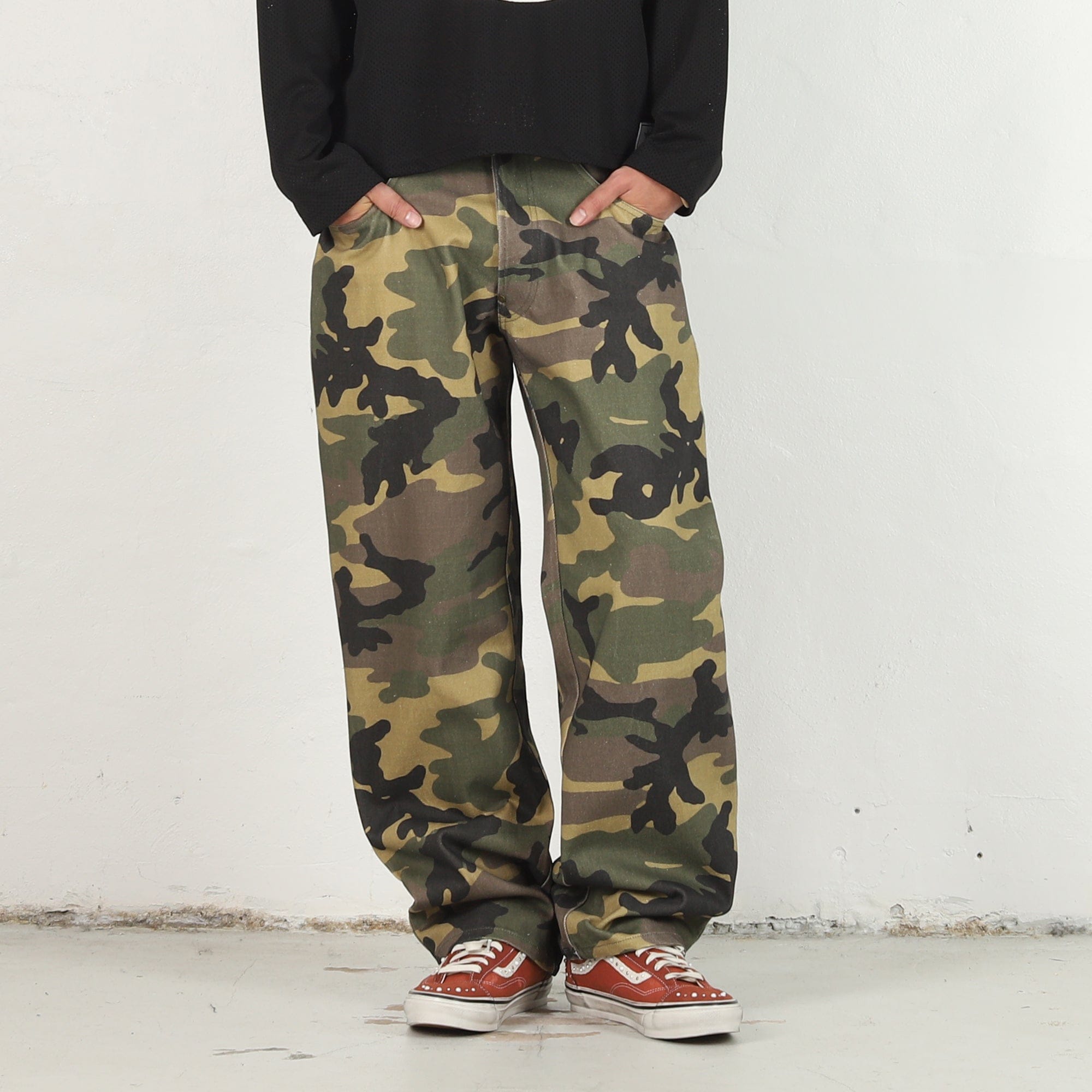 Carpet C-Star Denim Pants - Camo