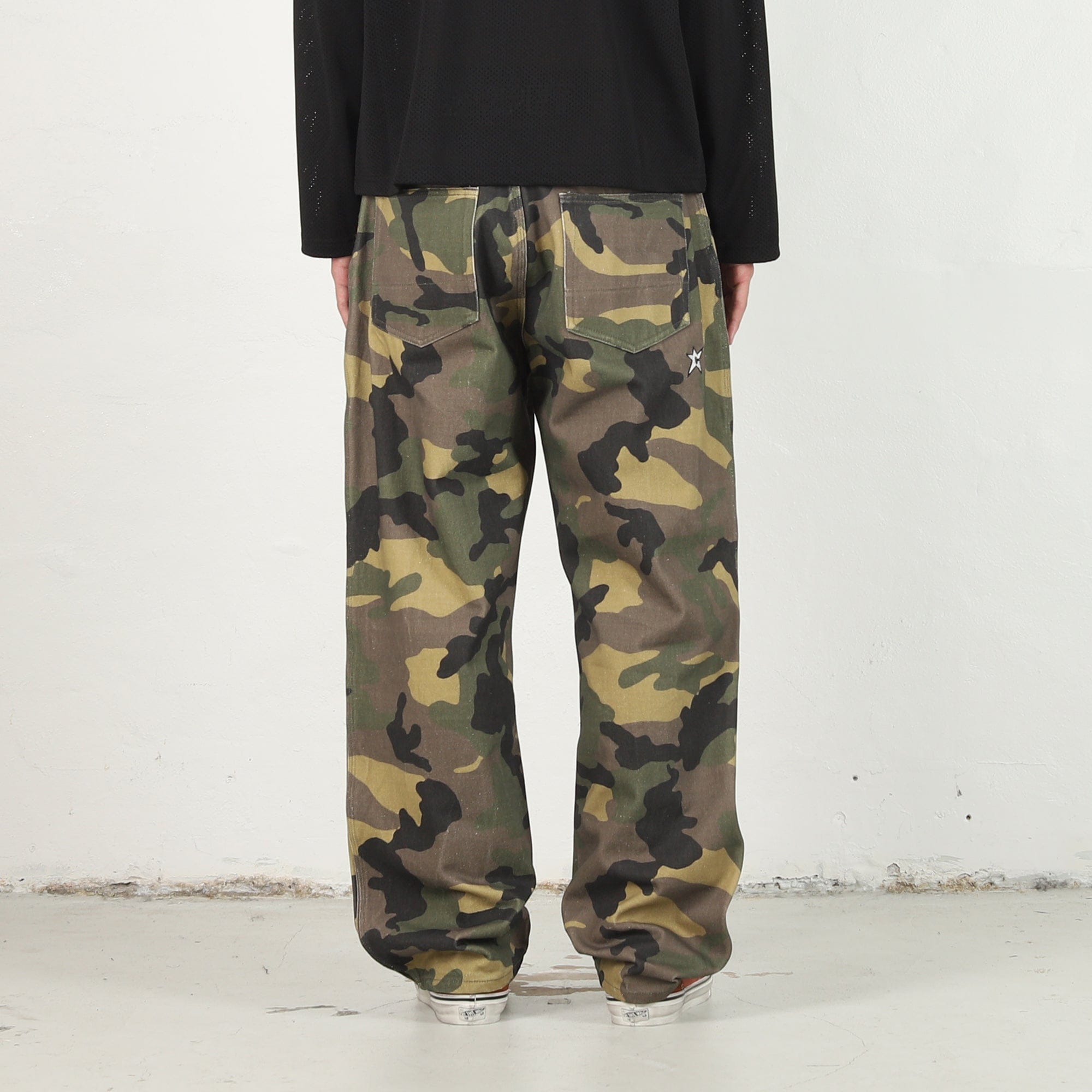 Carpet C-Star Denim Pants - Camo