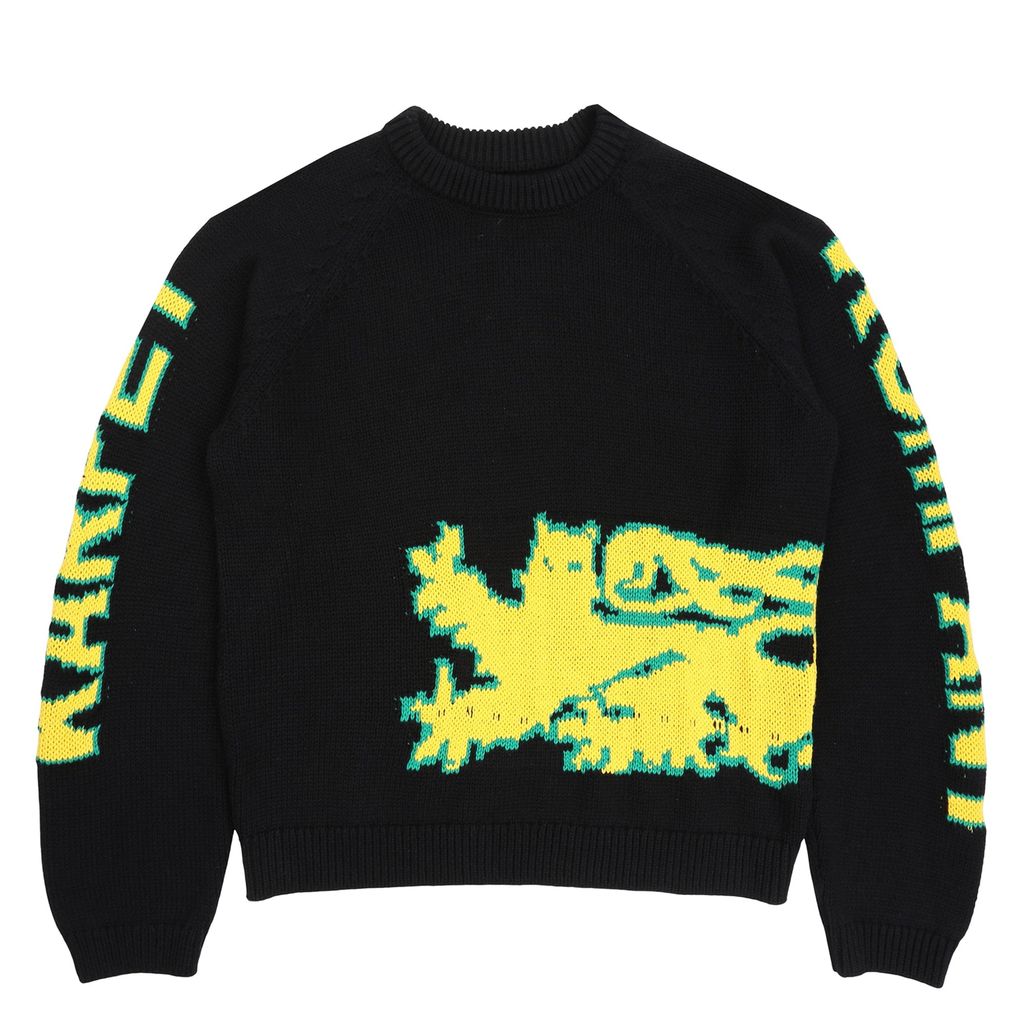 Carpet Lion Woven Sweater - Black