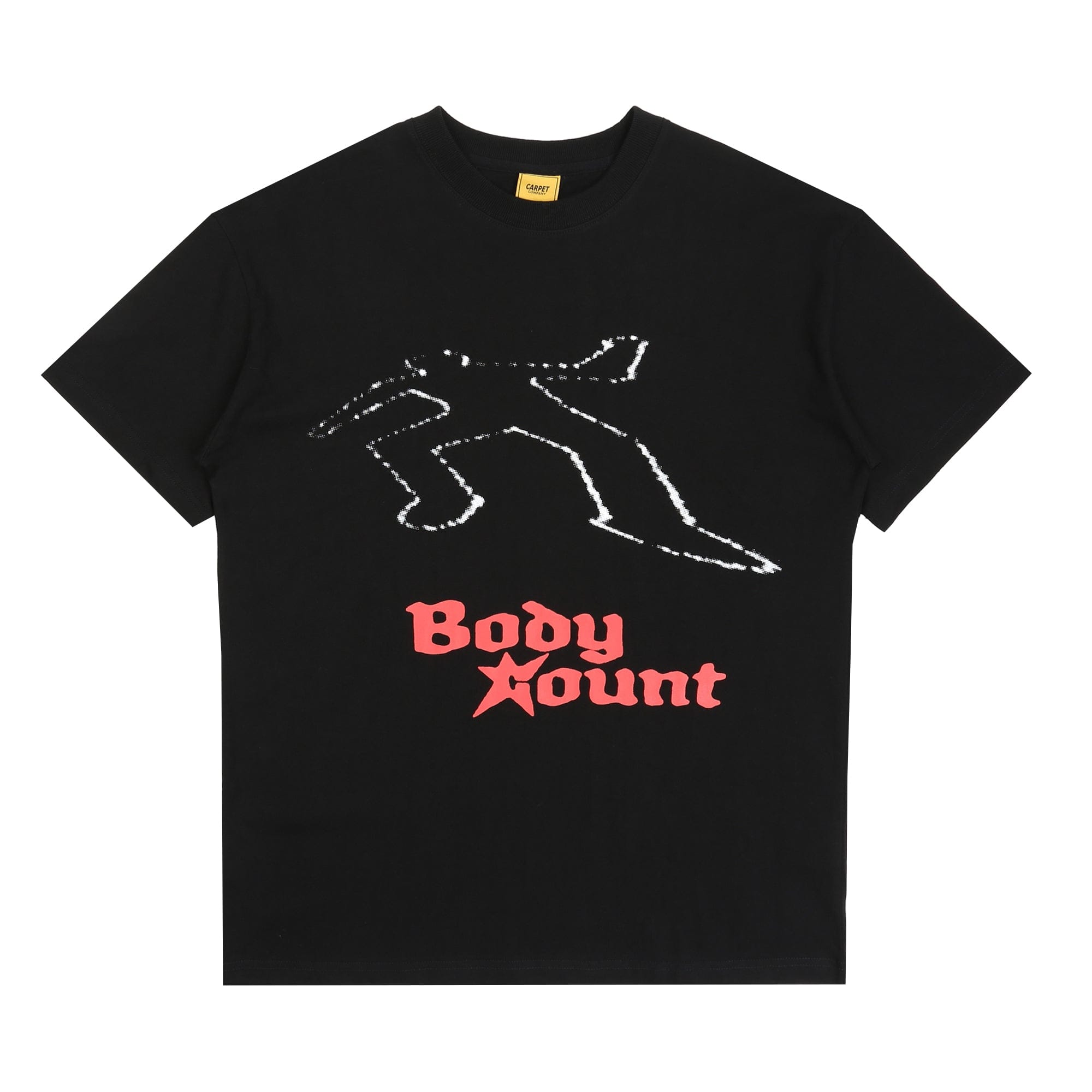 Carpet Chalk Outline T-Shirt - Black