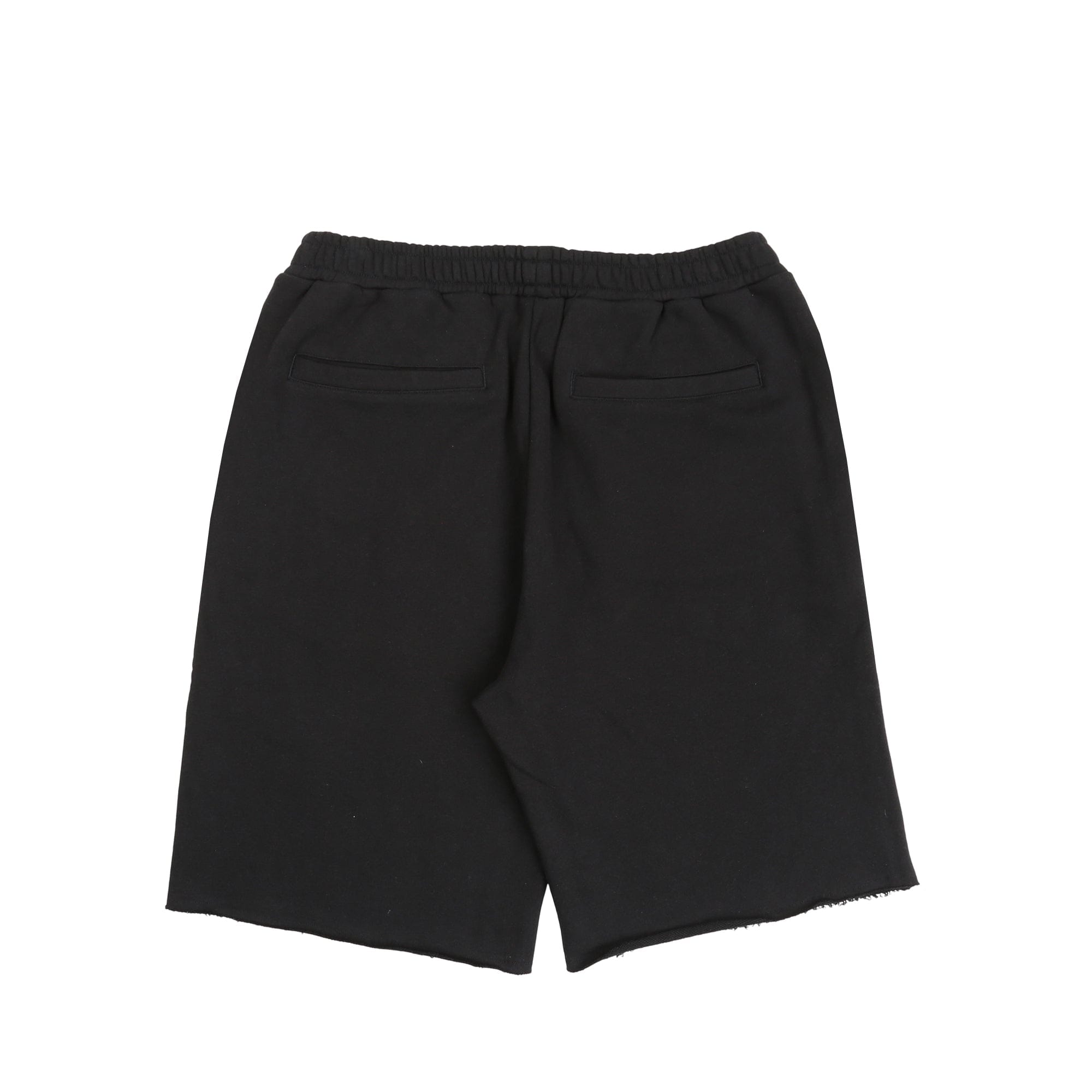 Death Rites Script Cut-Off Sweat Shorts - Black