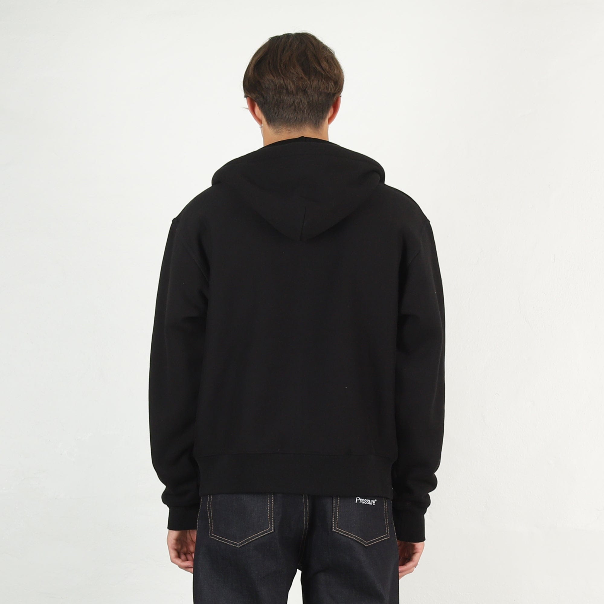 Death Rites Script Zip Hooded Sweater - Black