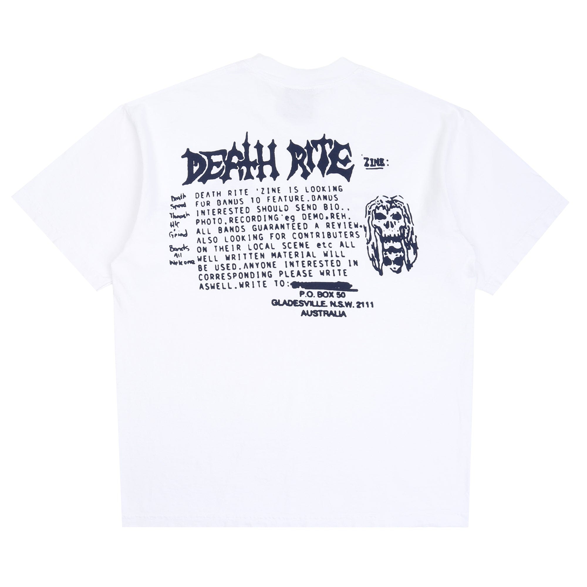 Death Rites Classified 89 SS T-Shirt - White