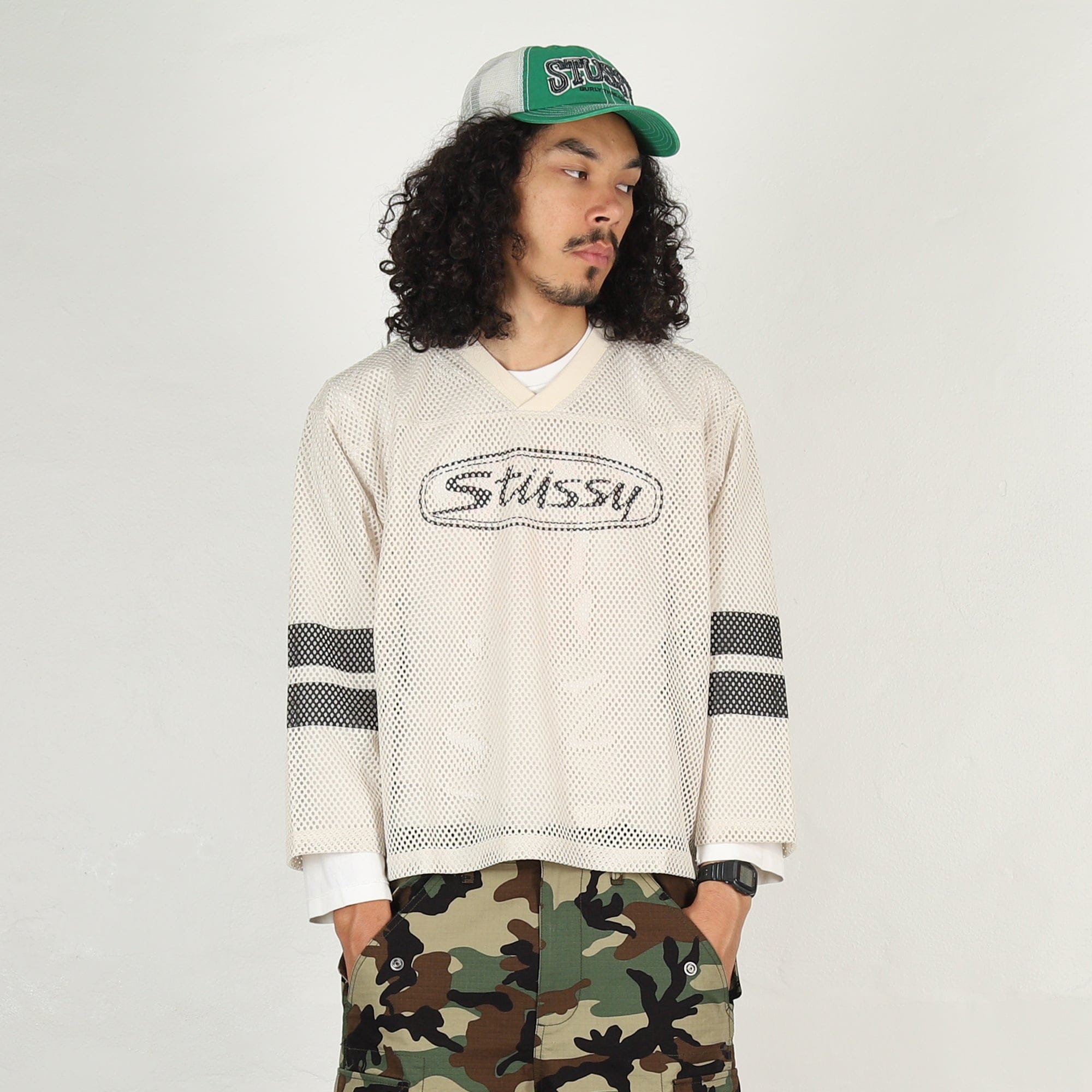Stussy Trucker Team Jersey - Tan
