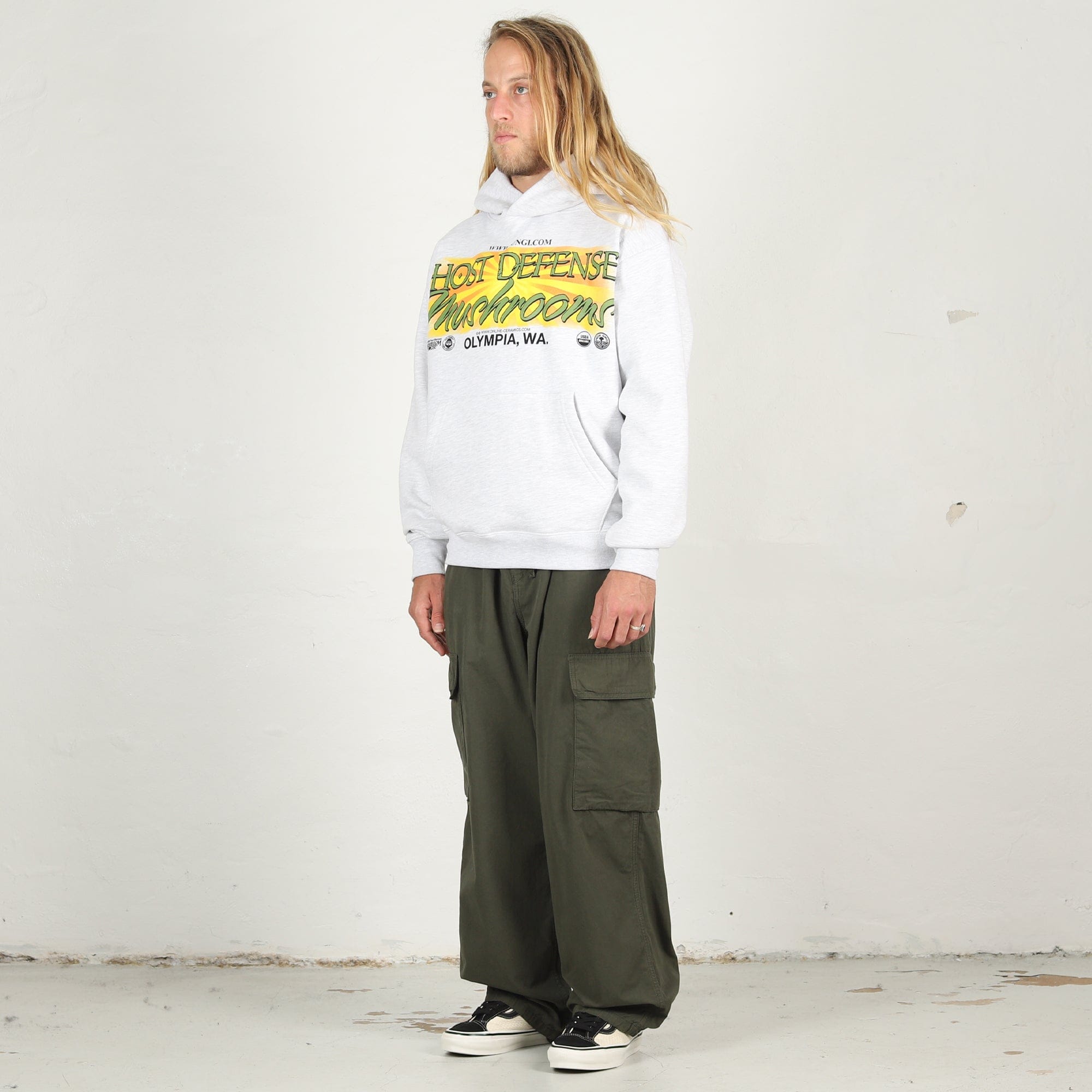 Online Ceramics Host Defense Hoodie - Heather Grey