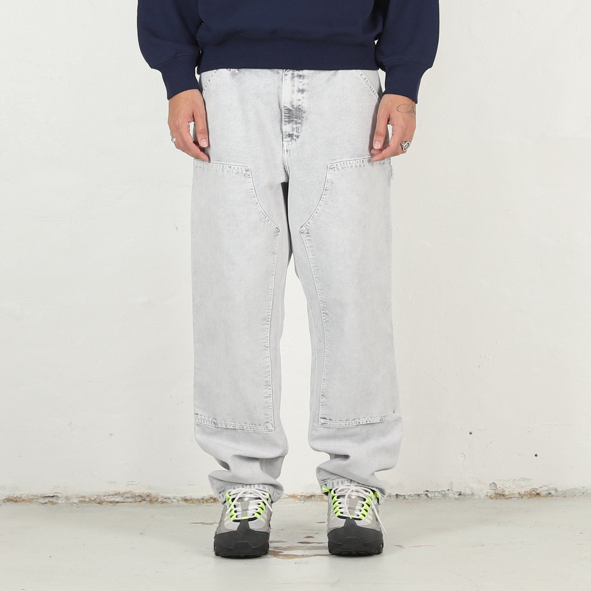 Carhartt WIP Double Knee Pant - Black chalk wash