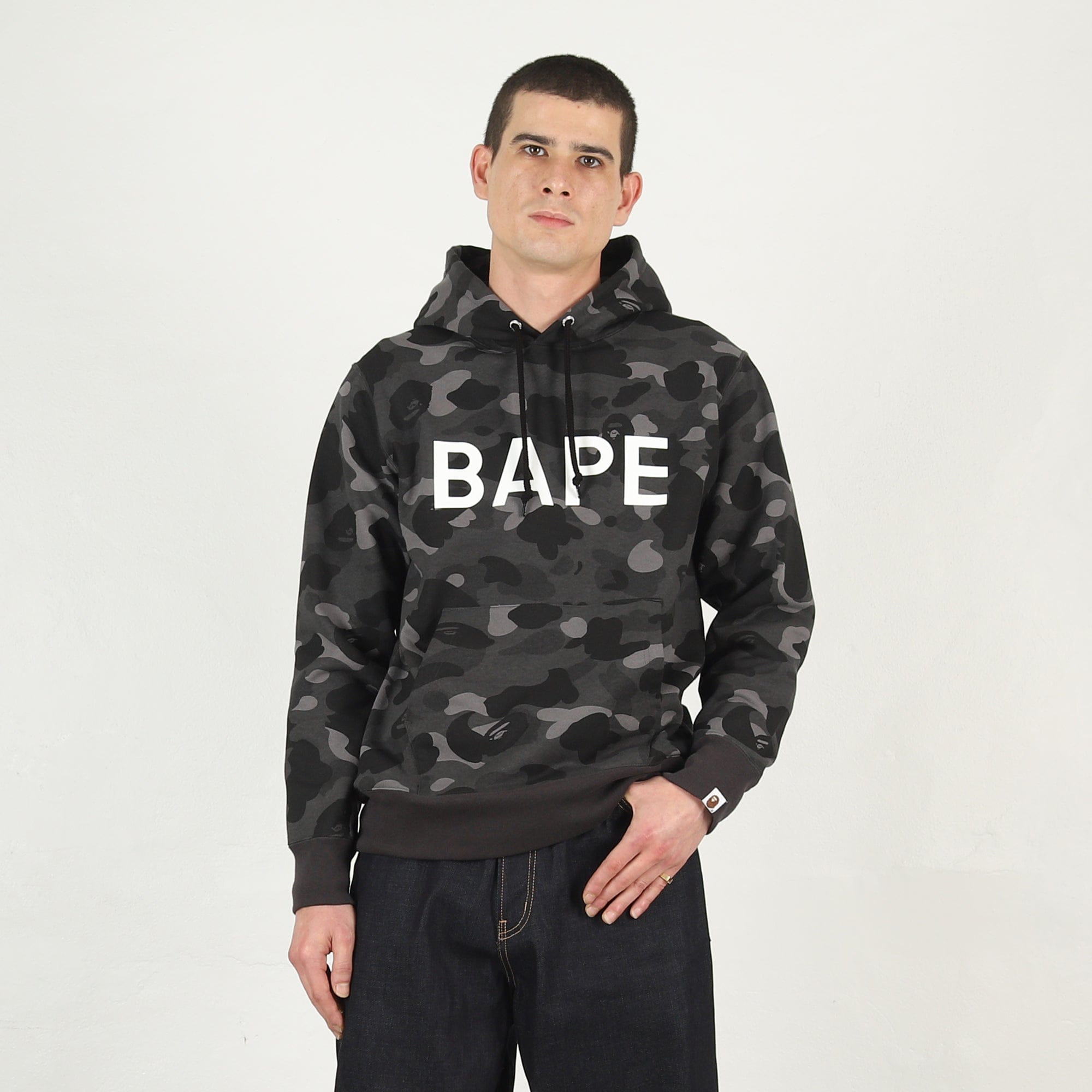 BAPE Color Camo Bape Pullover Hoodie - Black
