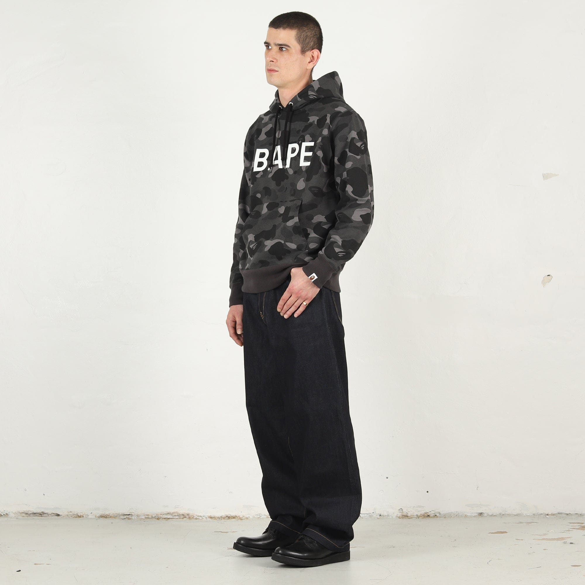 BAPE Color Camo Bape Pullover Hoodie - Black